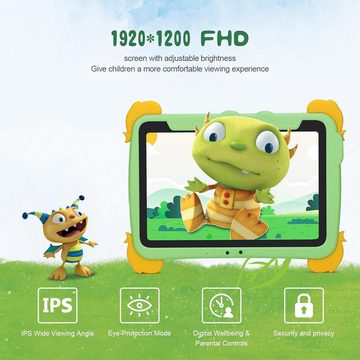 C idea 6000mAh 1200 *1920 HD Augenschutz Touchscreen WiFi Bildungsgeschenke Tablet (10", 64 GB, Andriod 12, Kinder-Technologie: Spielen, Lernen, Entdecken)