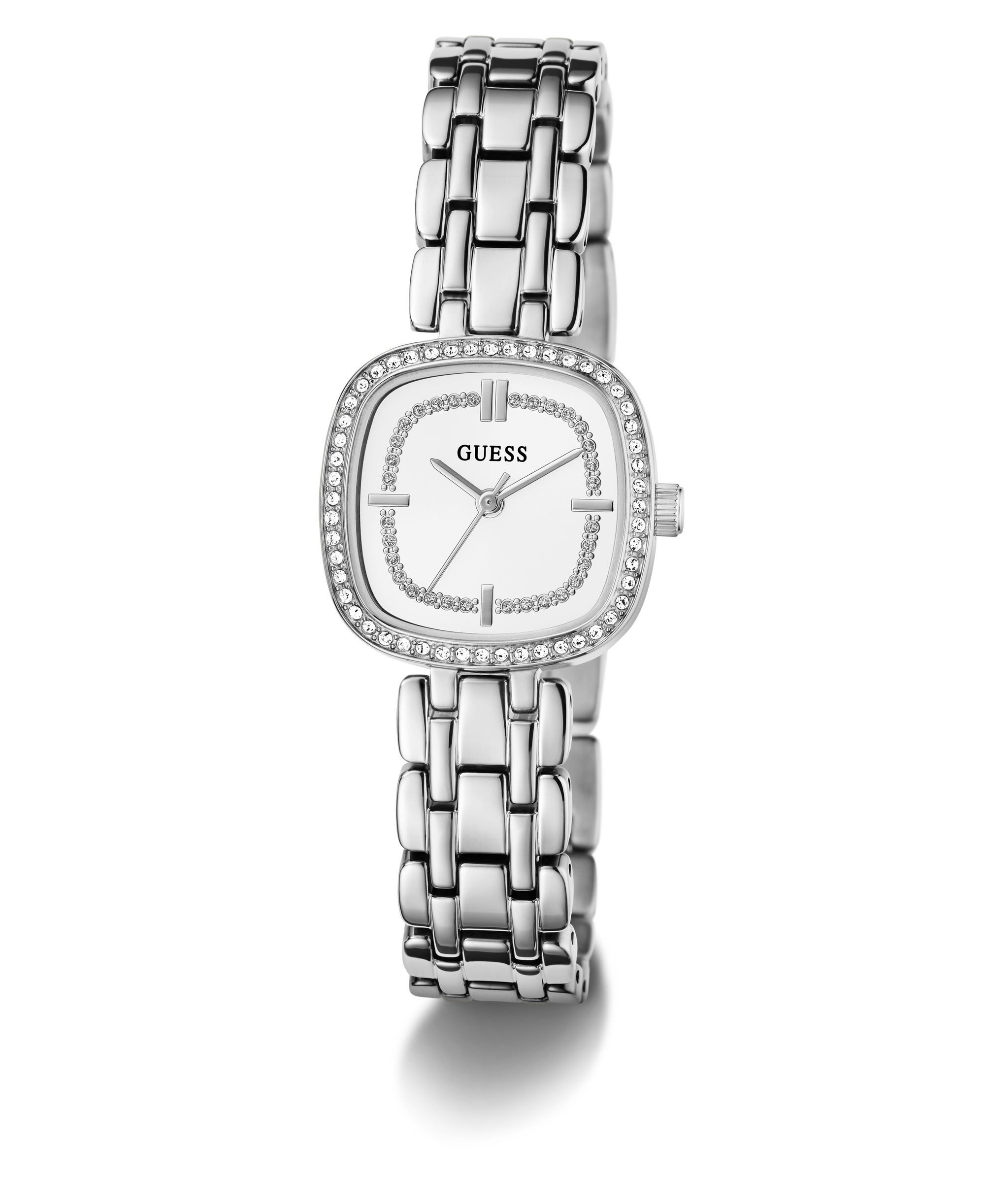 Guess Quarzuhr HAZEL GW1018L1, Armbanduhr, Damenuhr, Edelstahlarmband, analog