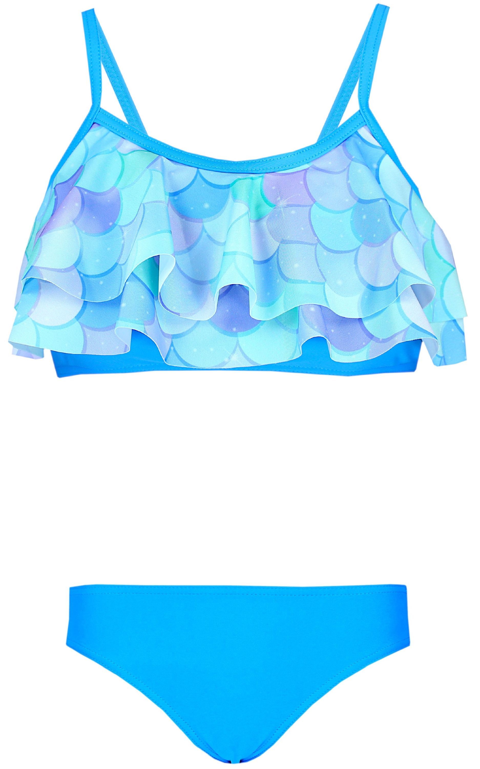 Bustier-Bikini Aquarti Mädchen Bikini Set Bustier Bikinislip Zweiteiliger Badeanzug