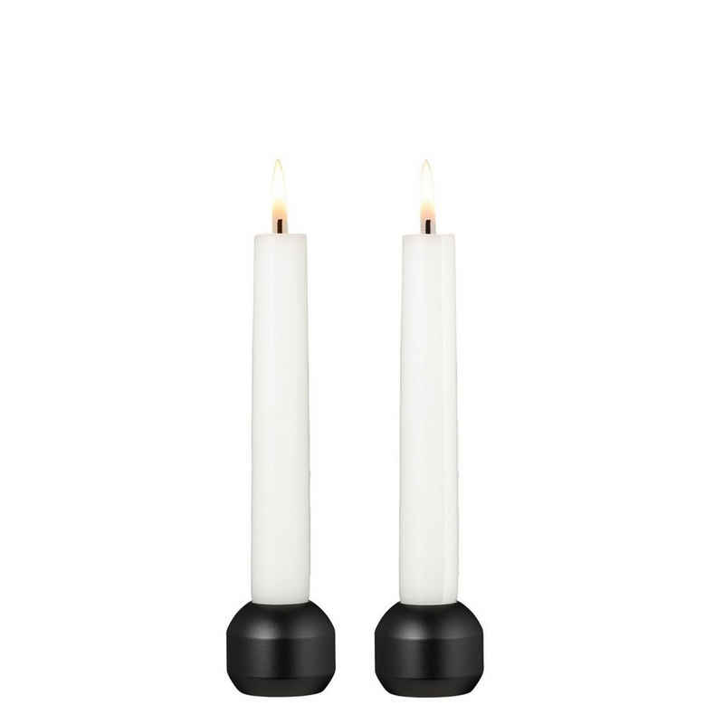 LIND DNA Kerzenständer Kerzenhalter Silhouette 34 2er Set schwarz