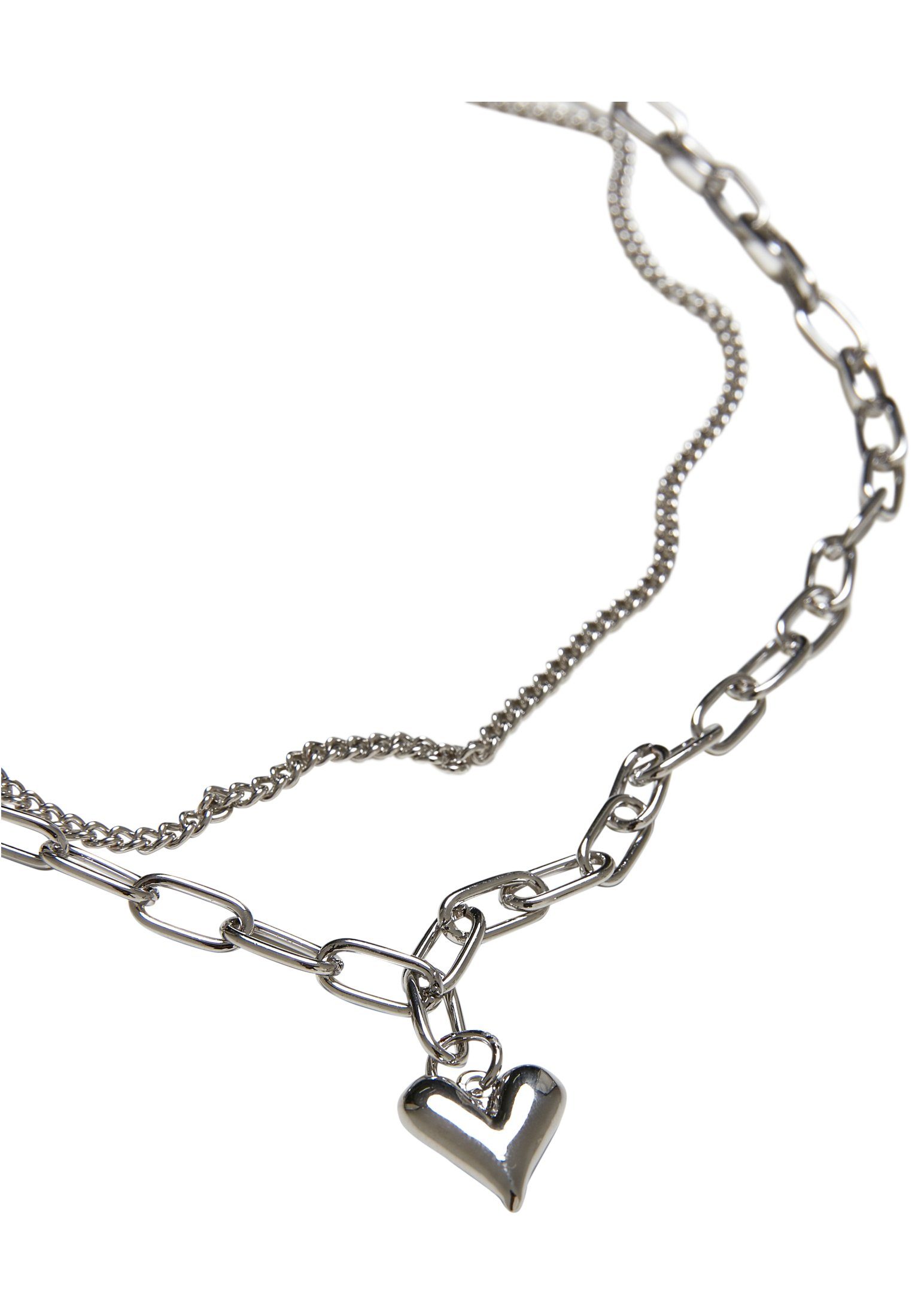 URBAN Accessoires Verarbeitung Heart Schmuckset hohe (1-tlg), Icon Qualitativ Layering Necklace CLASSICS