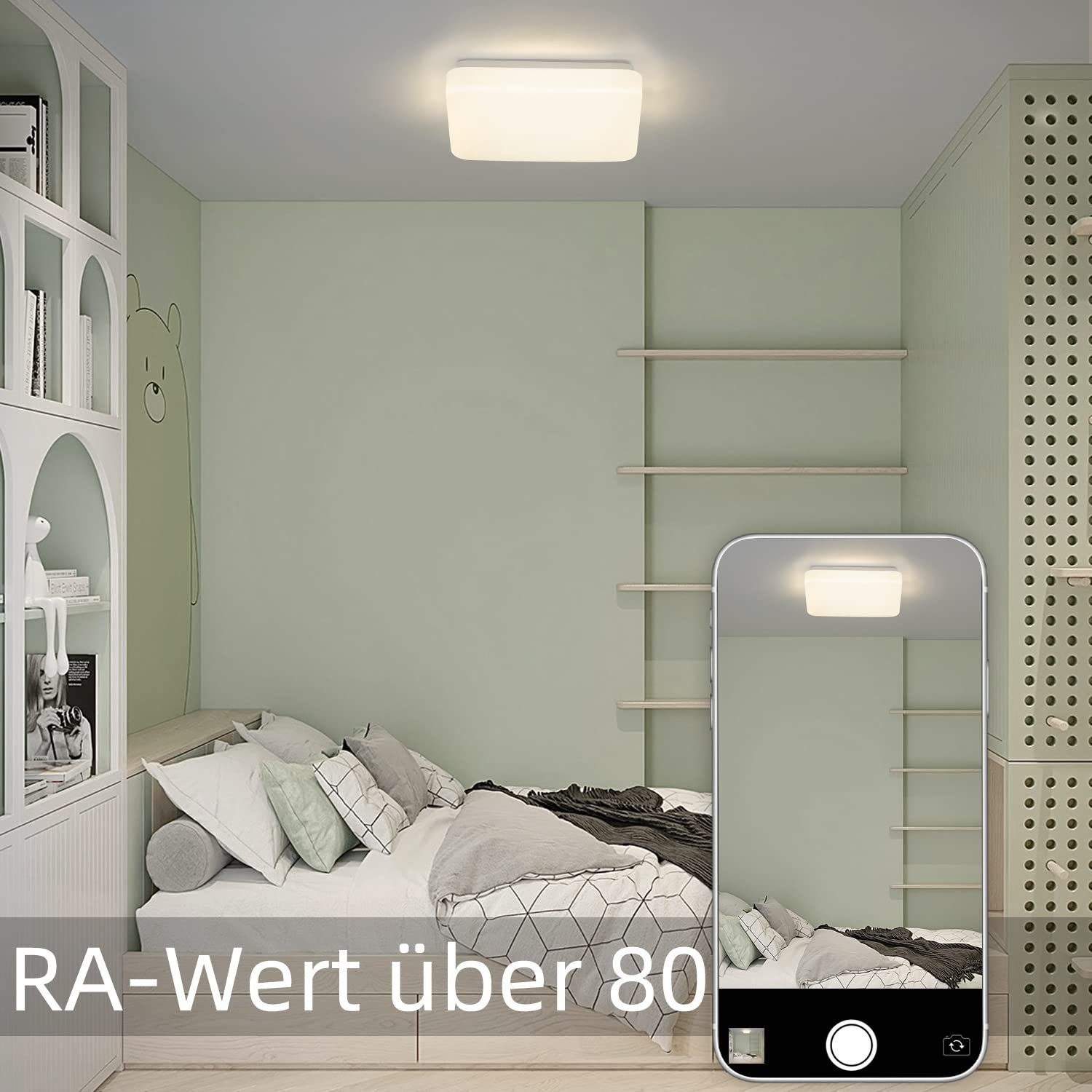 ZMH LED Deckenleuchte Wohnzimmer ∅21CM Modern günstig online kaufen