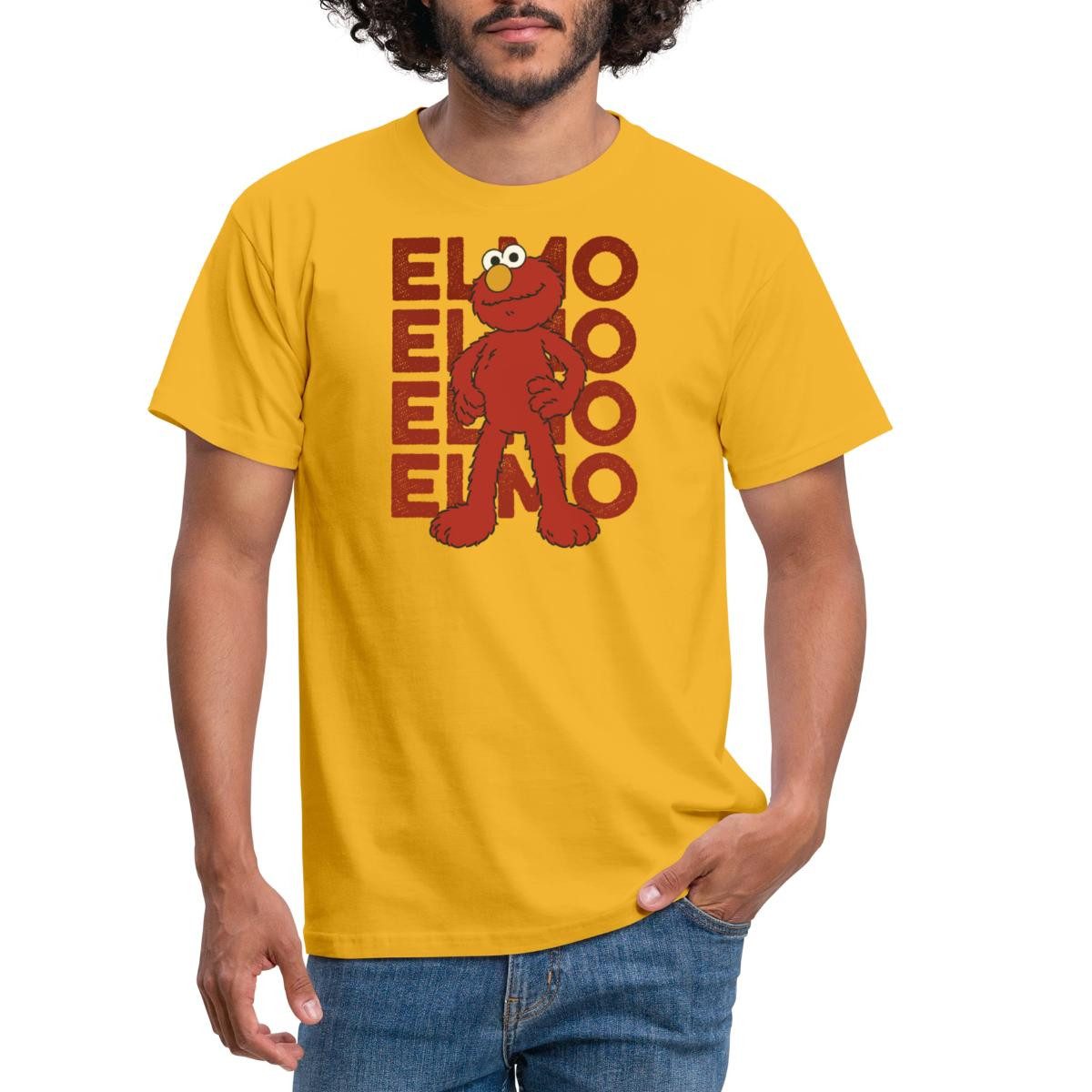 Spreadshirt T-Shirt Sesamstraße Elmo Pose Männer T-Shirt (1-tlg)