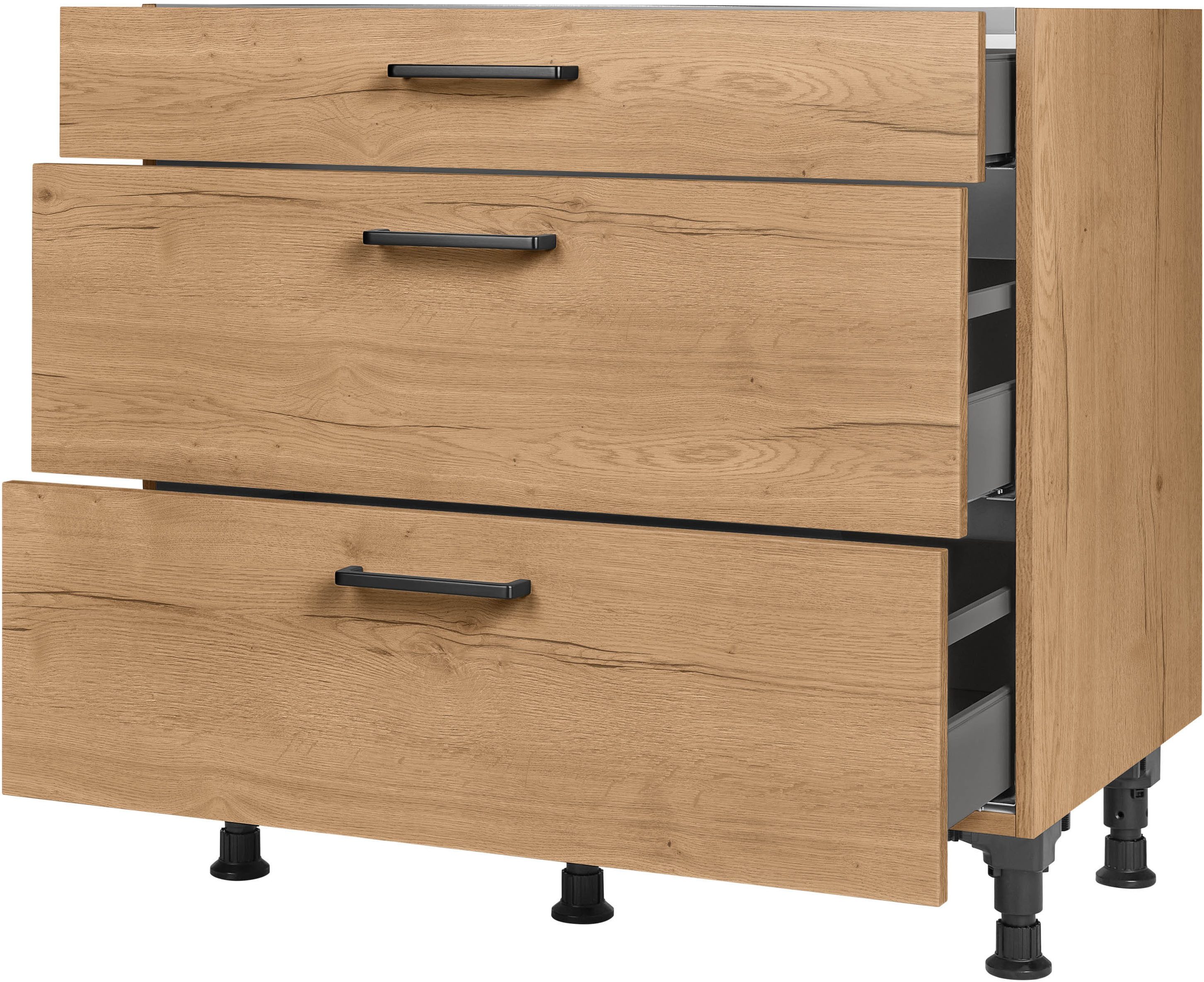 nobilia Unterschrank ""Structura", Ausrichtung wählbar, vormont., in den Br günstig online kaufen