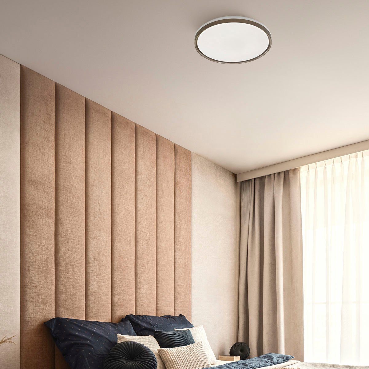 Deckenleuchte FISCHER & HONSEL Warmweiß fest LED integriert, LED Jaso Bewegungsmelder, BS,