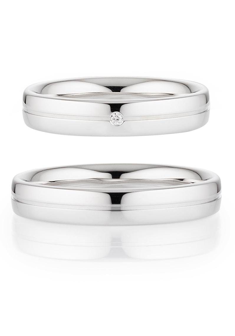 Bruno Banani Trauring Schmuck Geschenk Ehering Hochzeit Damenring Herrenring, wahlweise mit oder ohne Brillant, Made in Germany