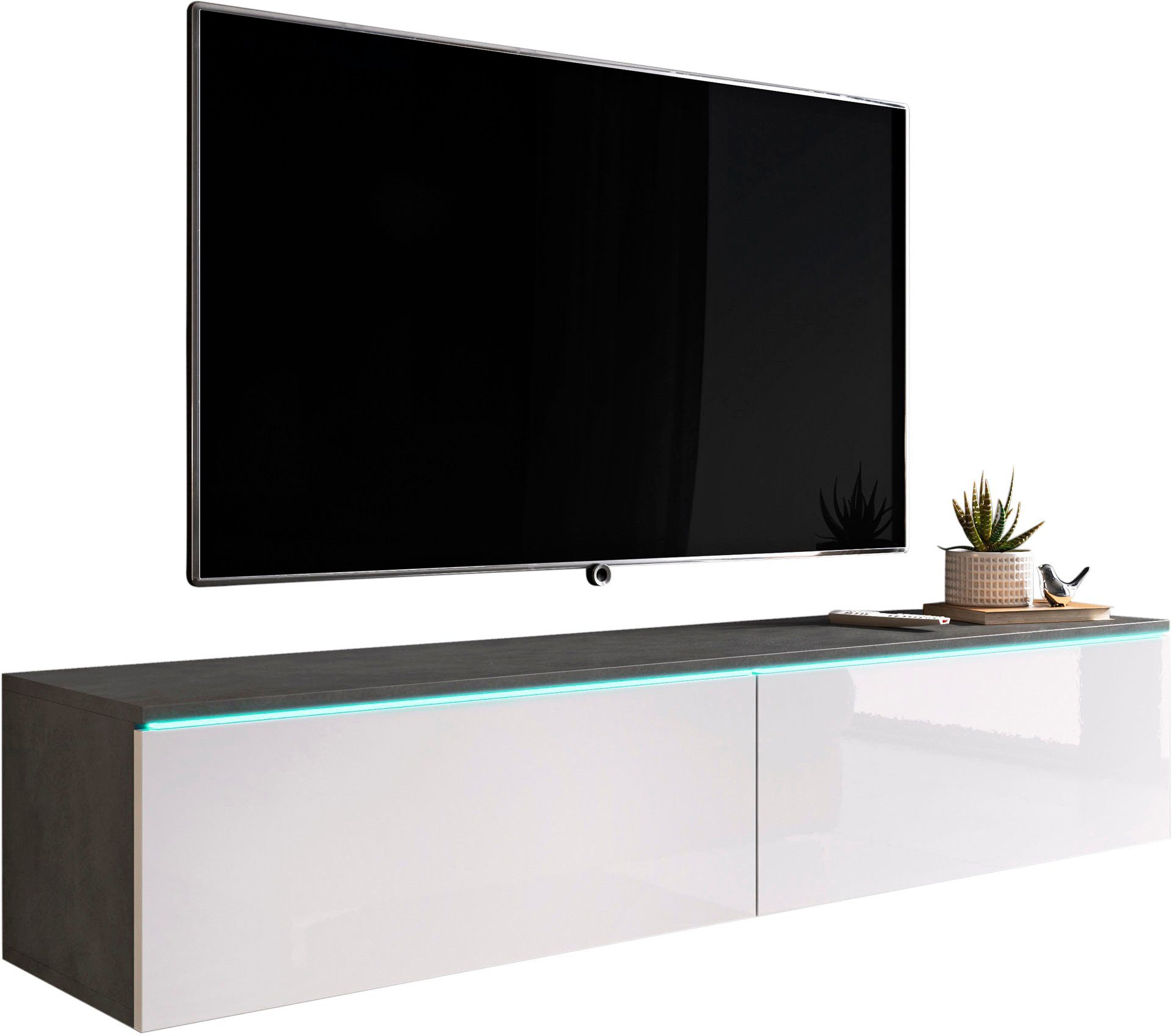 matera anthrazit/weiss Hochglanz