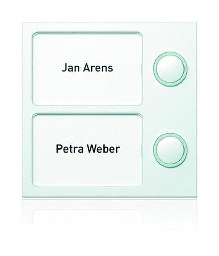 RITTO Gegensprechanlage, Klingelmodul Bus-System 2RT weiß 95 x 95 x 33 mm