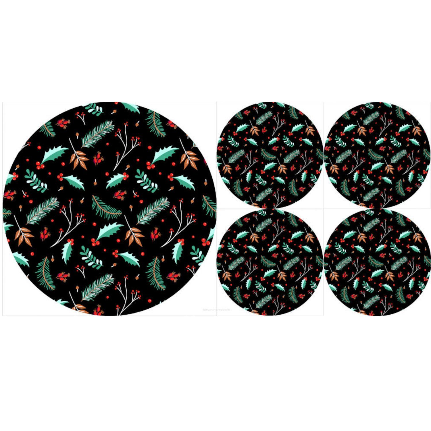 Bertoni Platzset, Set runde Tischuntersetzer 1+4 günstig online kaufen