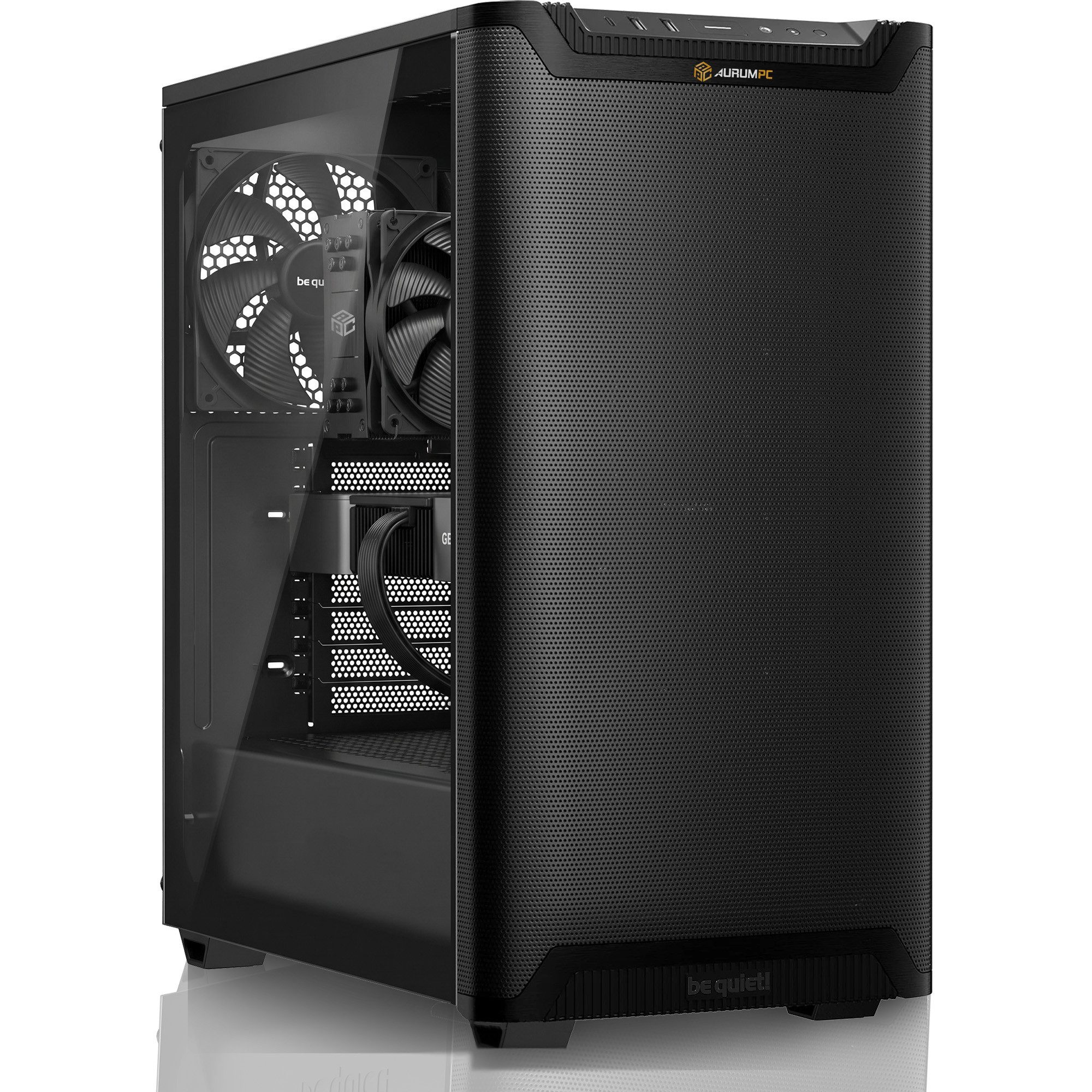 AurumPC Silent Edition R7 5700X mit RX9060XT 16GB und 32GB DDR4 RAM Gaming-PC (AMD Ryzen 7 5700X, Radeon RX 9060 XT, 32 GB RAM, 1000 GB SSD, Luftkühlung, Windows 11, WLAN)