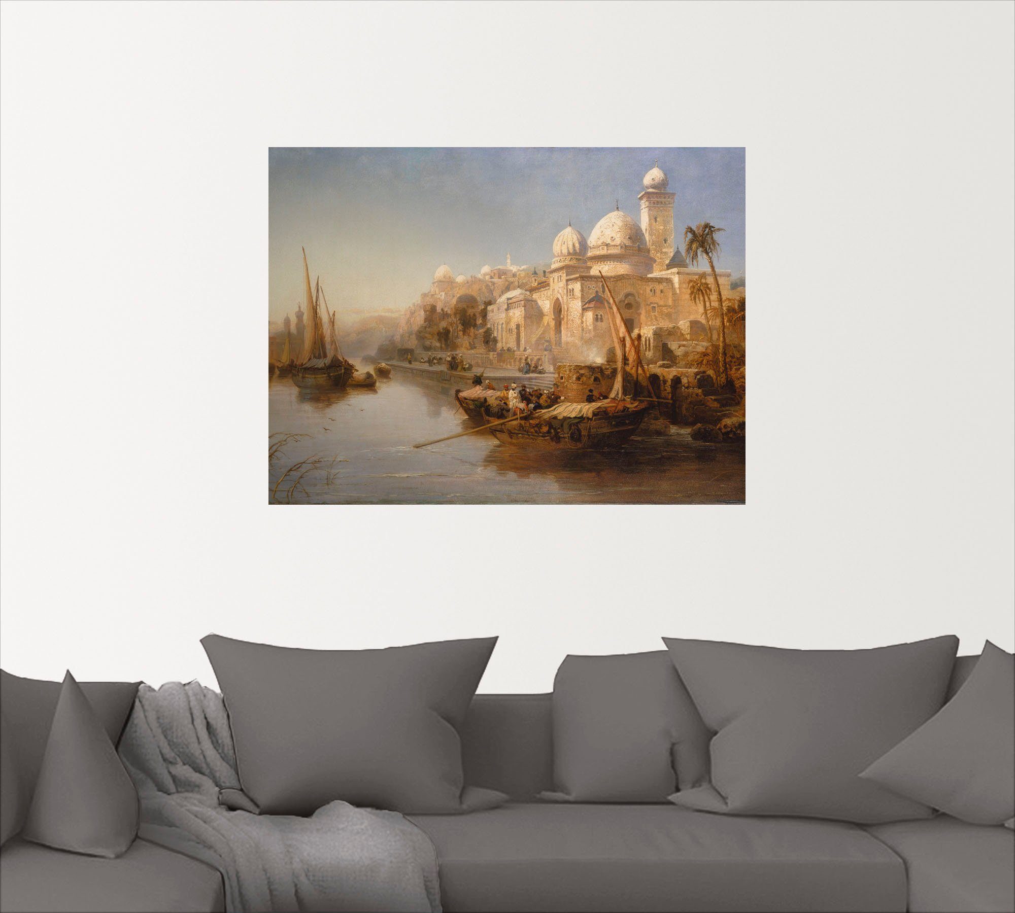 Artland Poster Wandbild Größen oder Wandaufkleber & St), Leinwandbild, als in maurischen Palast., an Schiffe Boote einem Segelboote versch. (1