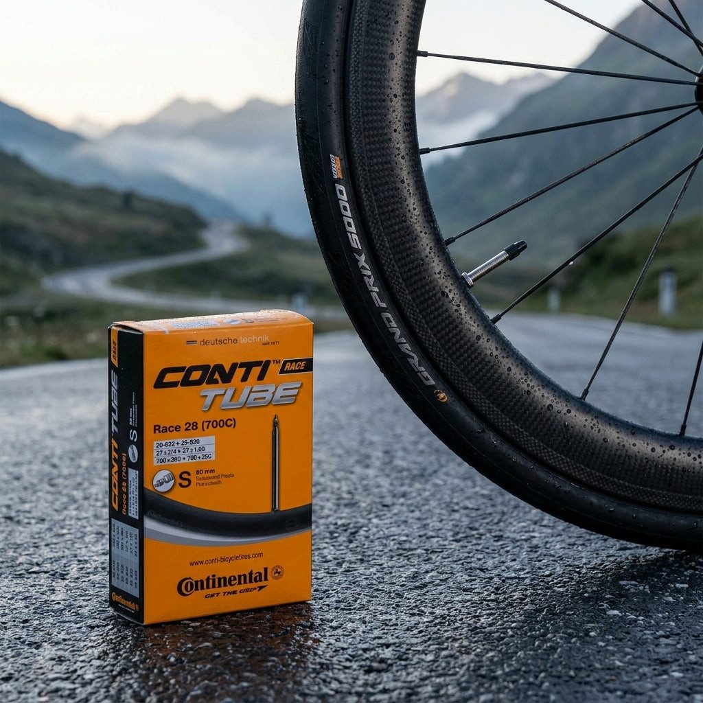 Fahrradschlauch Continental Rennradschlauch Race 28" (700x20C-25C) mit 80 mm Sclaveran