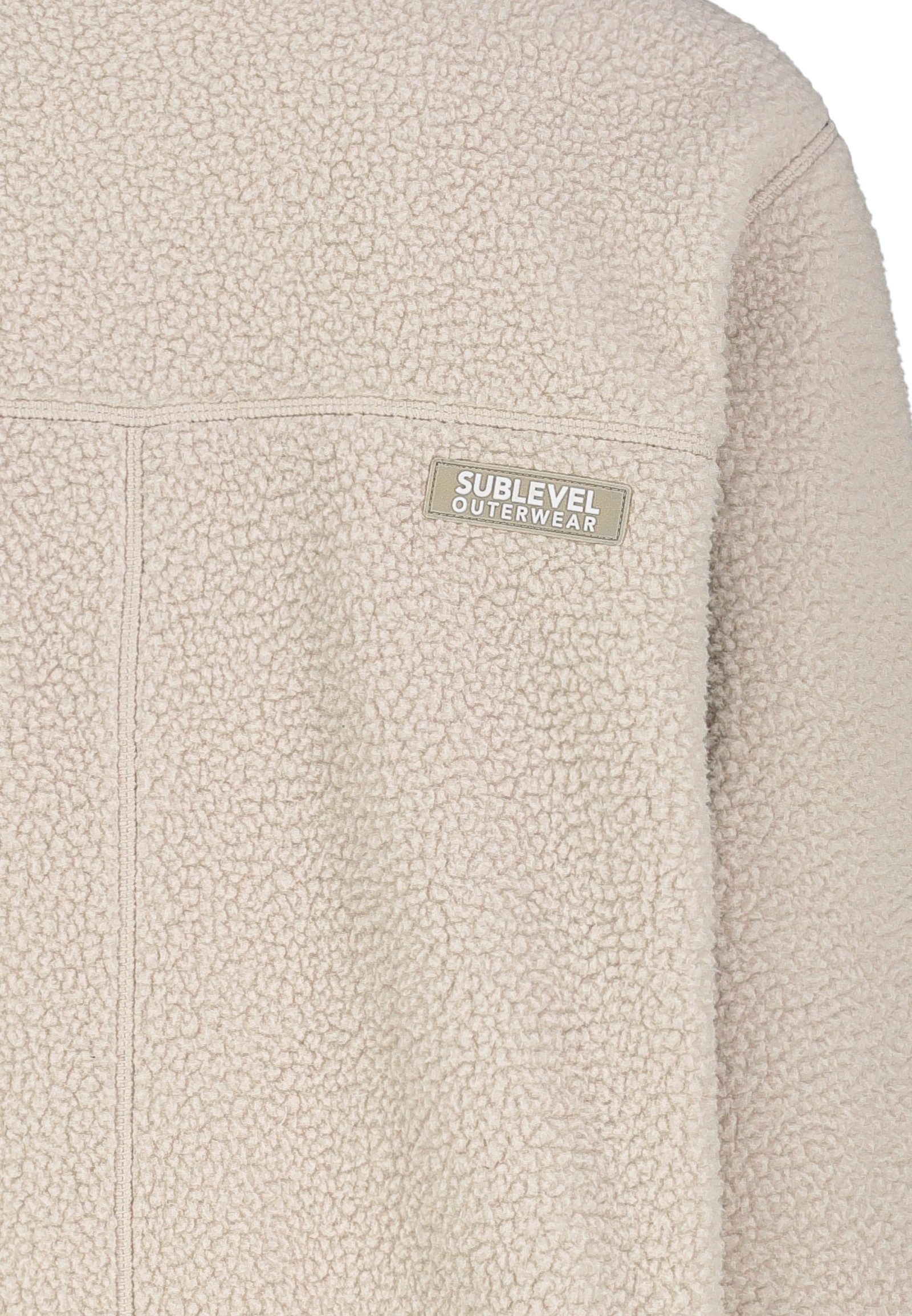 SUBLEVEL Fleecejacke Damen Leo Teddyfleece Kuschelig Übergangsjacke Jacke Outdoor Jacke Perfekte Passform Hochwertige Verarbeitung, Angenehm weich & warm – Bild 5 von 5