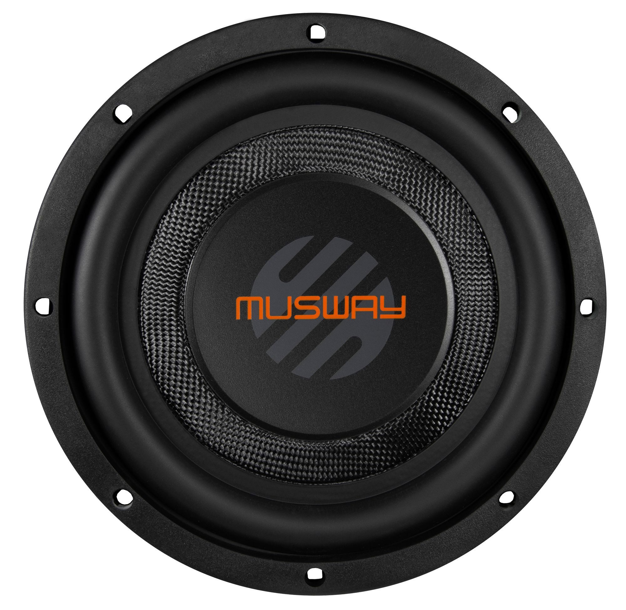 Musway MWS822 8" FLAT Subwoofer 8" (20 cm) FLACH Subwoofer 2 + 2 Ohm Auto-Subwoofer (250 W, max.: W 20 cm)