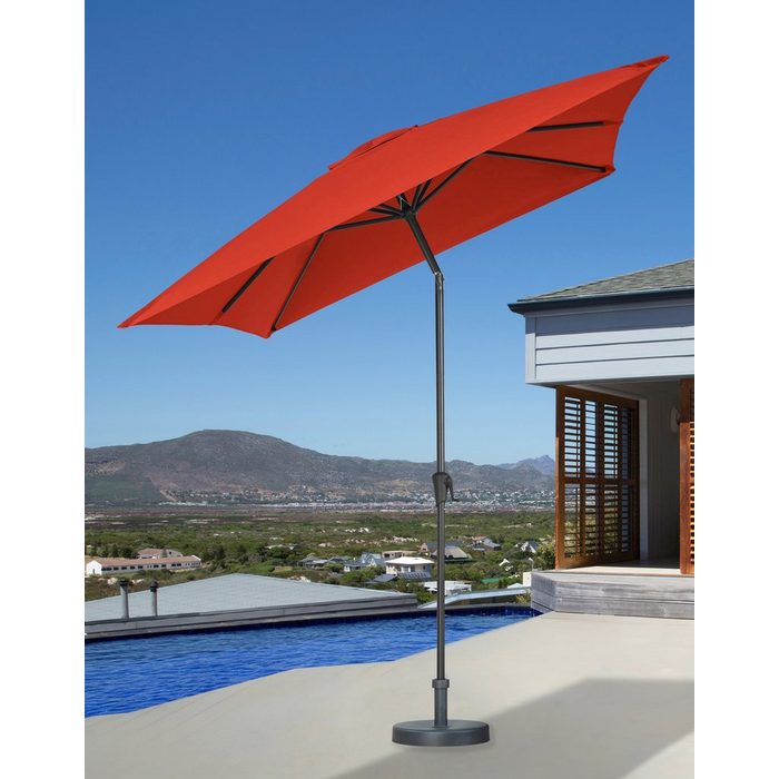 garten gut Sonnenschirm LxB: 200x300 cm abknickbar ohne Schirmständer