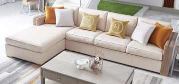JVmoebel Ecksofa Ecksofa Textil Eck Wohnlandschaft Design Luxus Sofa, Made in Europe