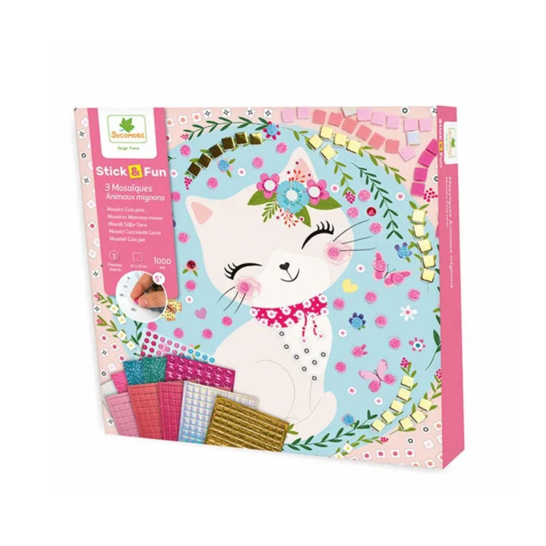suebidou Sticker Mosaik Stick & Fun Kreativset Bastelset trendige Illustrationen