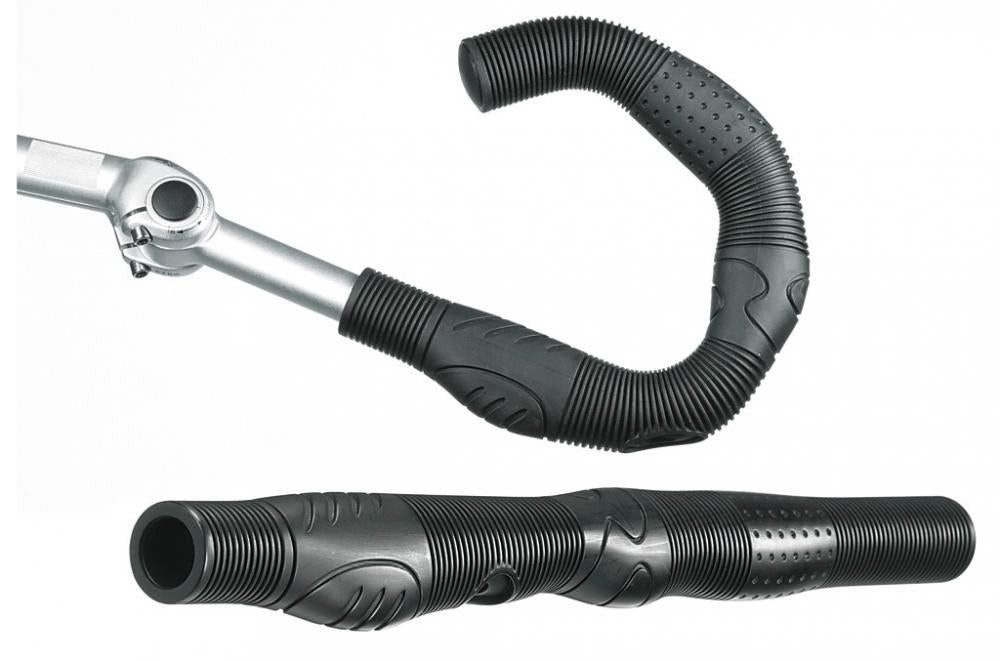 Ergotec Fahrradlenker ergotec Lenkerbezug Ergo Vario schwarz Länge 410 mm Ø 22 mm Kraton - G