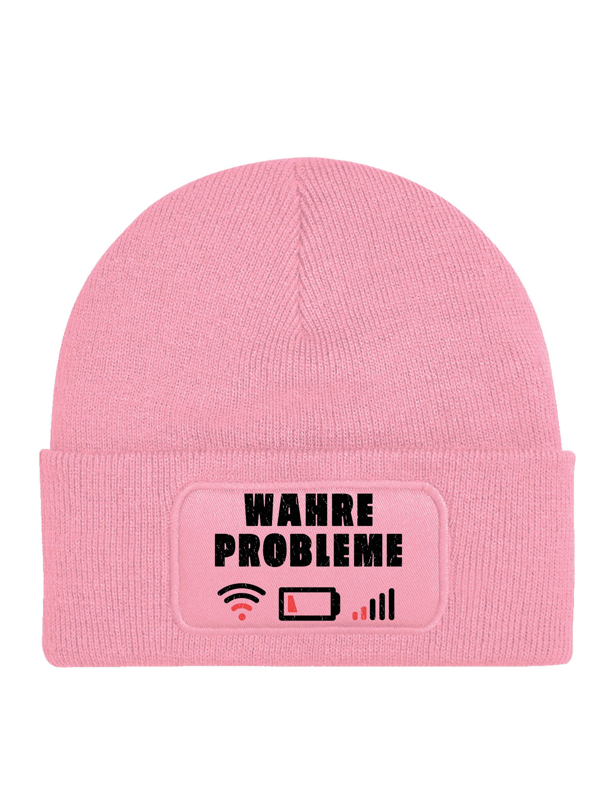 Youth Designz Beanie Unisex Kinder Beanie Mütze "Wahre Probleme" Technik Print Geschenk mit lustigen und stylischen Aufdruck für Jungen und Mädchen Statement