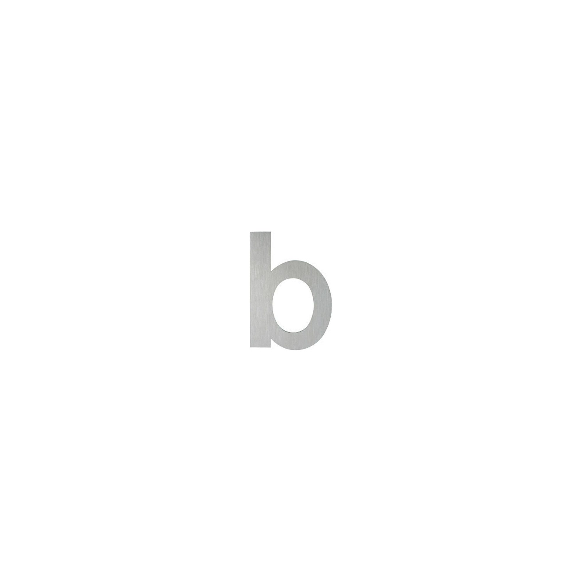 HOPPE Hausnummer HOPPE OA-Hausnummer E610-621 Buchstabe b Edelstahl matt