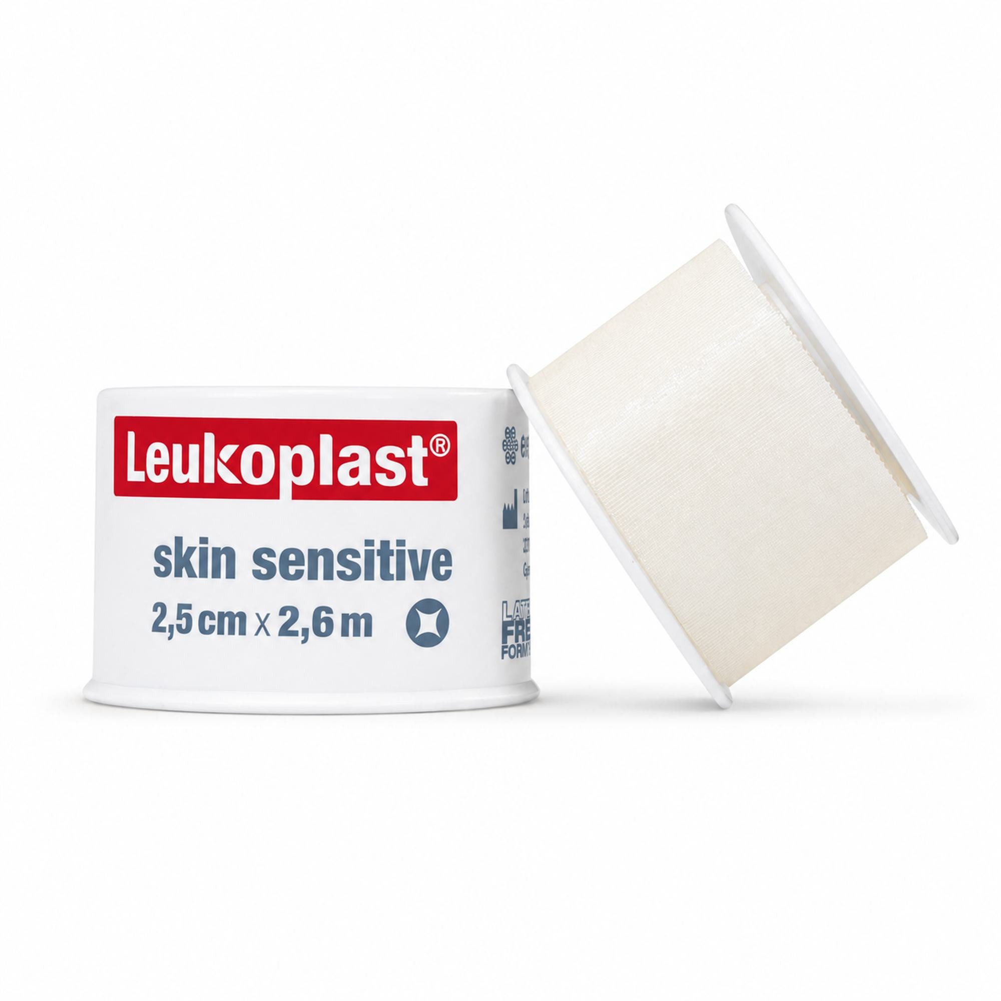 Bsn Medical Fixierpflaster LEUKOPLAST Skin Sensitive 2,5 cm x 2,6 m m.Schutzr.