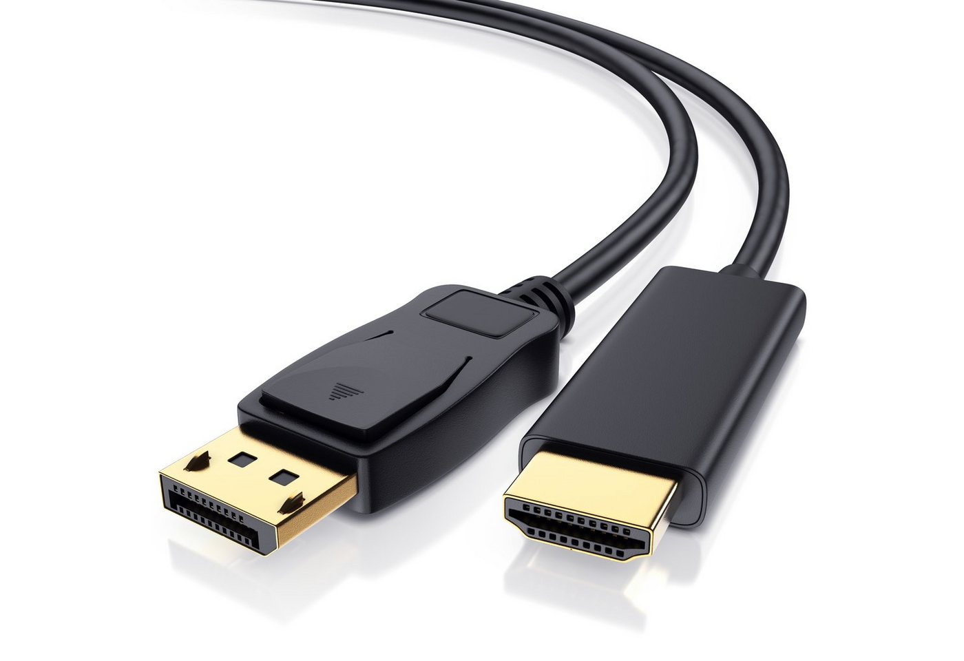 Primewire DisplayPort auf HDMI Konverterkabel Adapterkabel 4K 3840 x 2160 - 2m Audio- & Video-Kabel, DisplayPort, HDMI Typ A, DP 1.4 (200 cm), zur Verbindung von PCs/Notebooks mit Monitoren und Projektoren, UHD