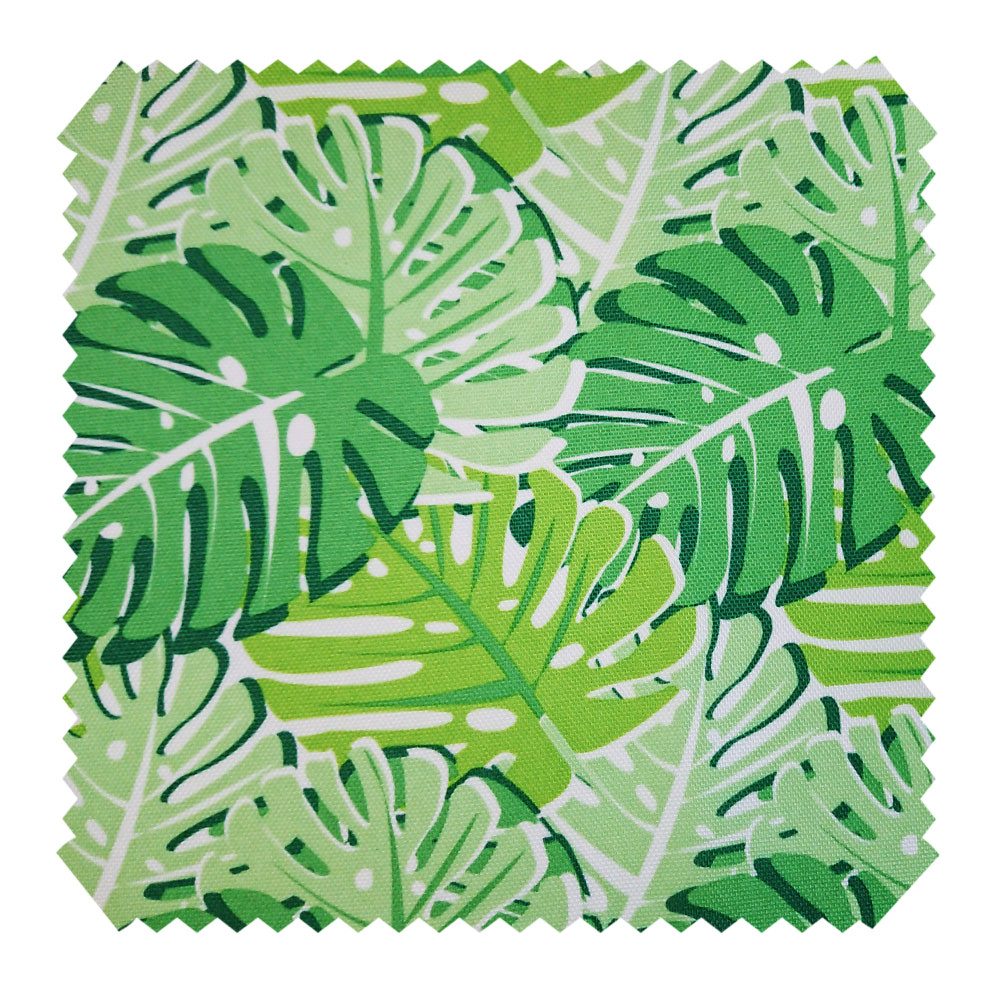 novely® Stoff OXFORD 210D D24 Palmenblätter Printstoff Outdoor, Wasserabweisend, Outdoor, Meterware, 1lfm