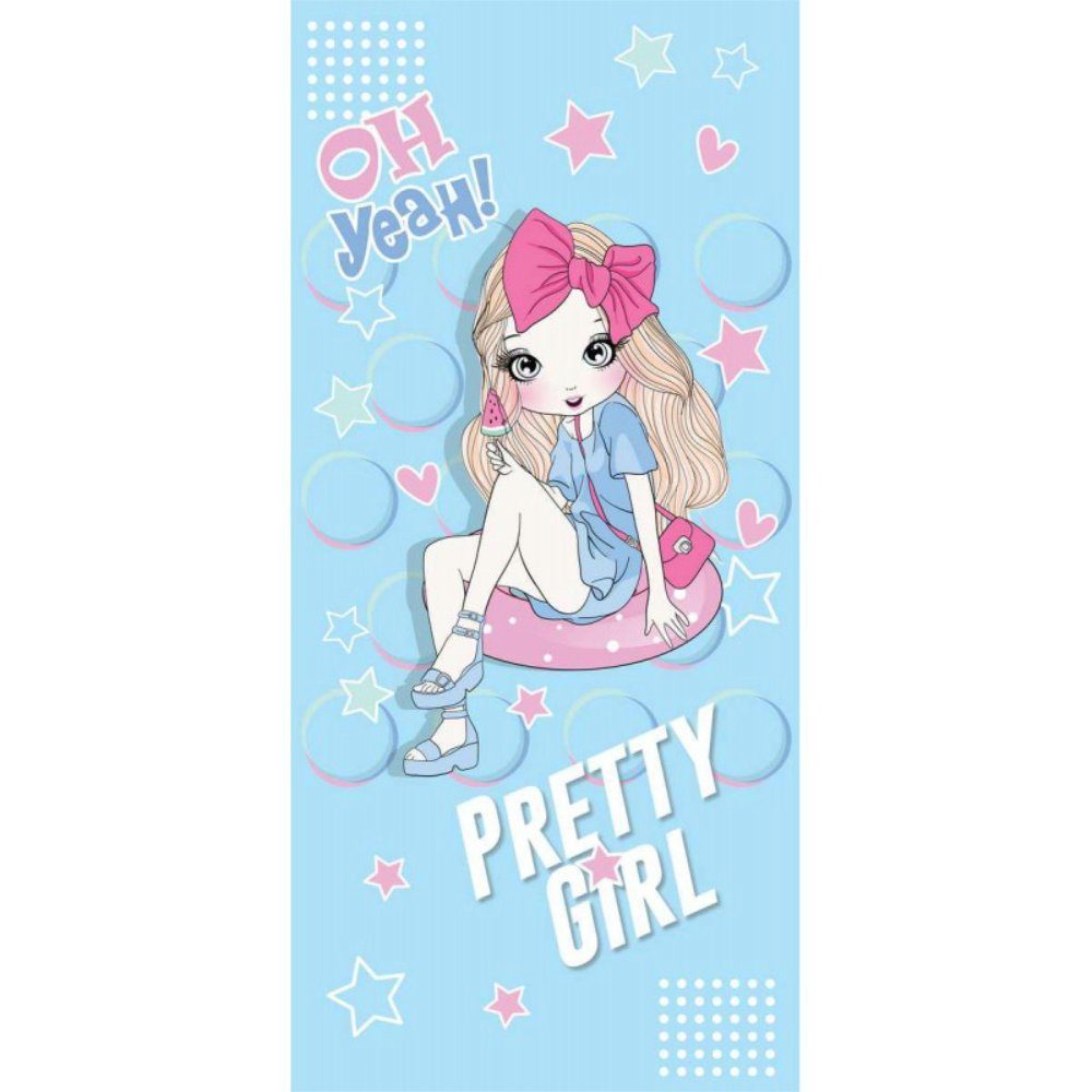 WS-Trend Strandtuch Pretty Girl Mikrofaser Badetuch, Gr. 70x150 cm