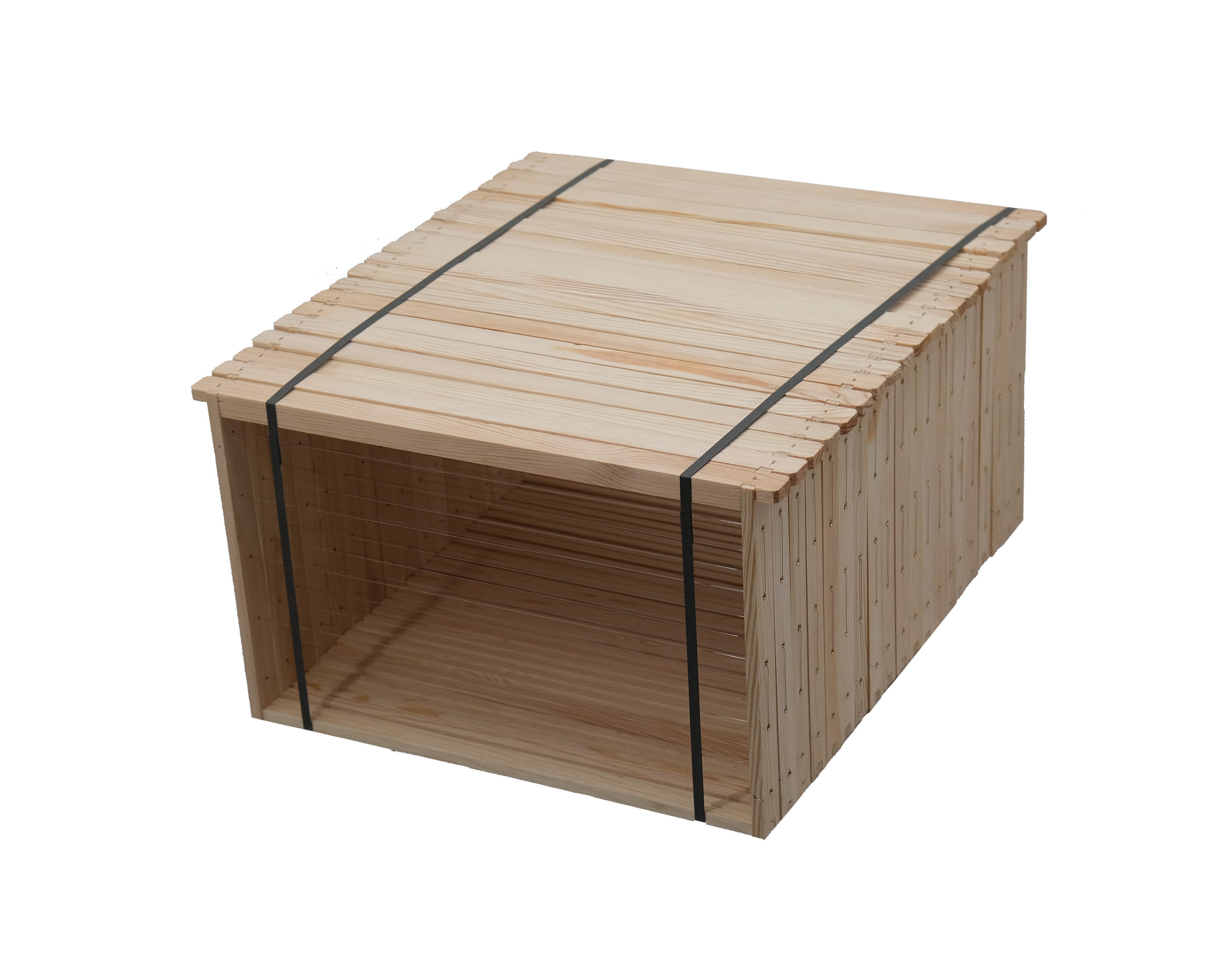 Bienenwagner.de Bienenbeute 20x Rähmchen Dadant Brutraum modifiziert gerade Seiten 482 x 285 mm, 20-tlg.