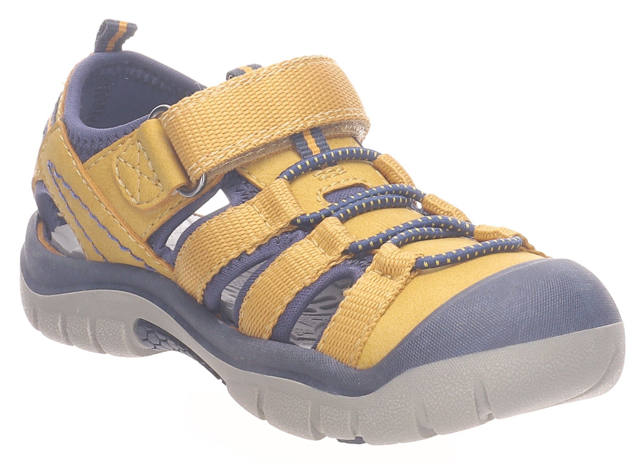 Lurchi PETE WMS: Normal Sandale mit Gummizug Klettriegel Ocker und
