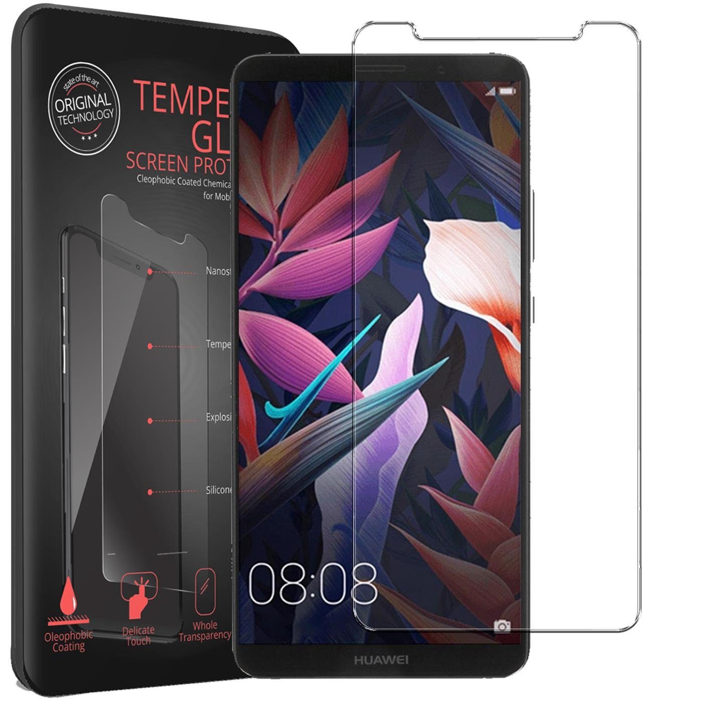 CoolGadget Schutzfolie Panzerfolie für Huawei Mate 10 Pro, (9H Härtegrad, 2x Schutzglas, 1xReinigungset), Displayfolie Schutzfolie 2 Stück für Huawei Mate 10 Pro Glas Folie