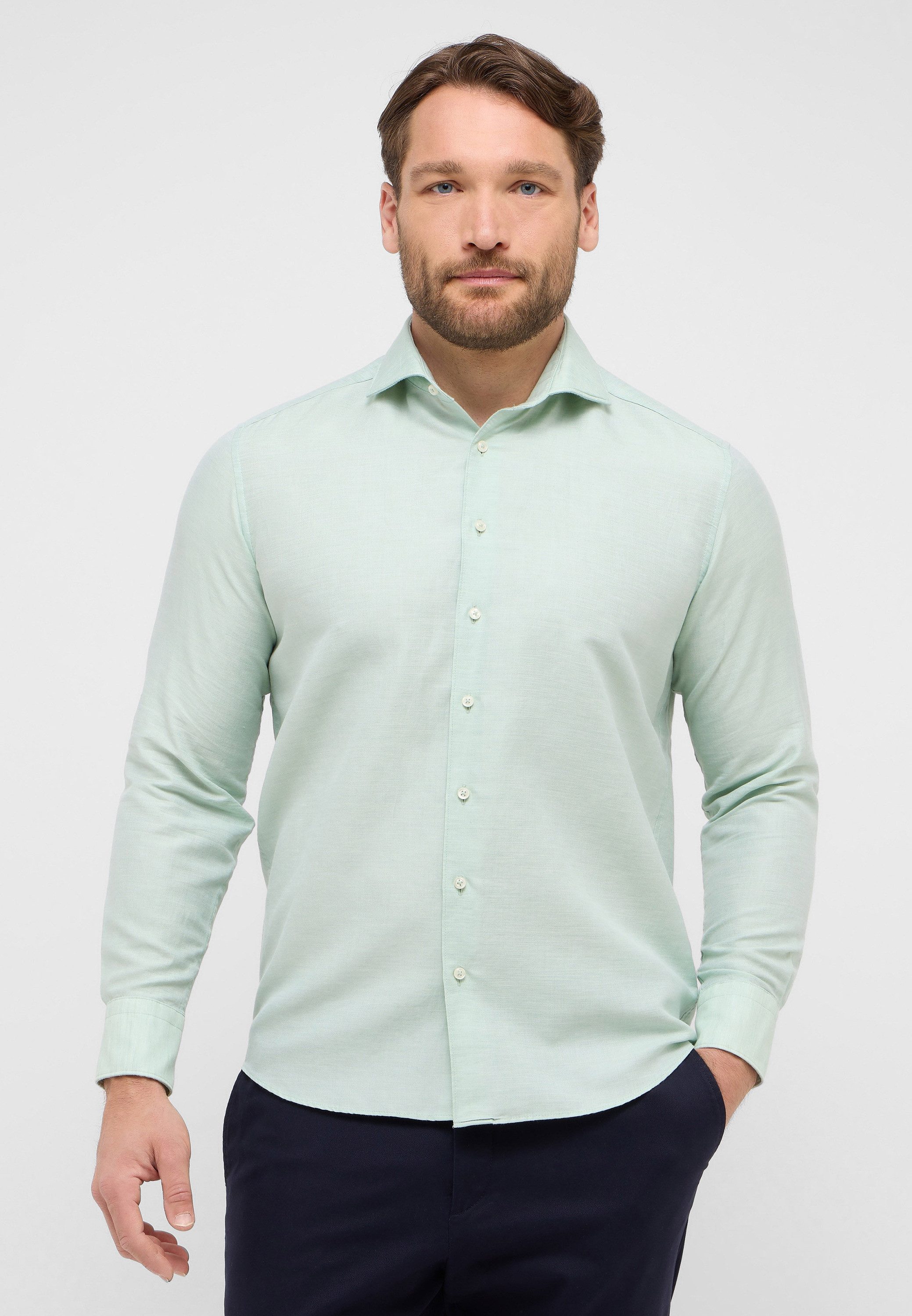 Eterna Langarmhemd COMFORT FIT EASY IRON (bügelleicht) günstig online kaufen