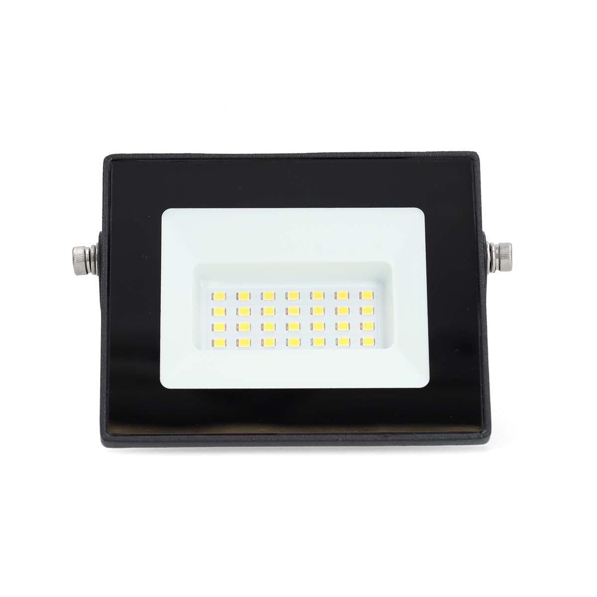 Nedis Flutlichtstrahler LLFL11BLK, Sofortbeleuchtung, Kaltweiss, Verstellbare Halterung, sofortiges Licht, kompakt für Außenbereiche