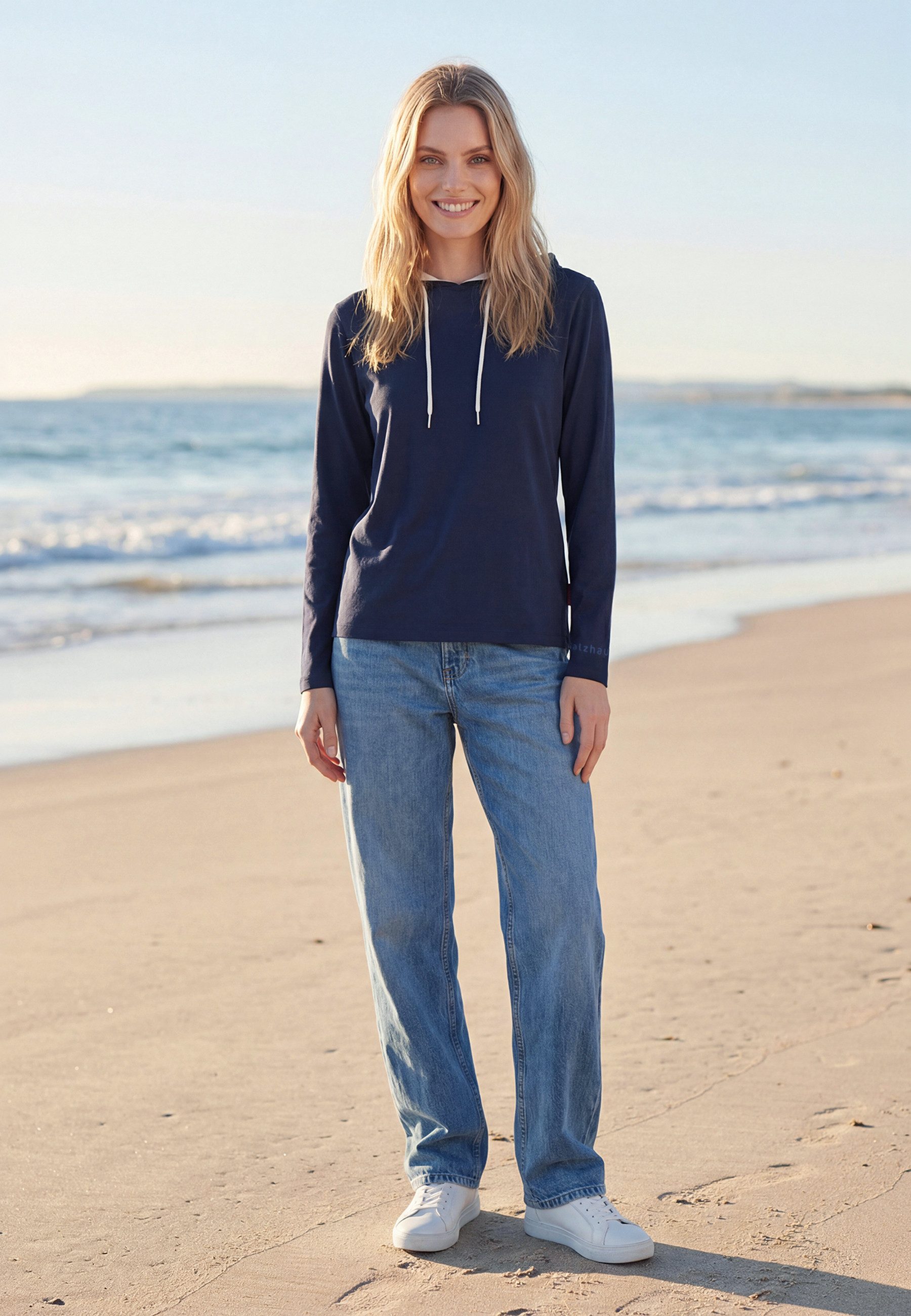 salzhaut Longsleeve ANNERLETZT Damen Relaxed-Fit Longsleeve Damen – gemütlich, frech, Küsten-Style pur!