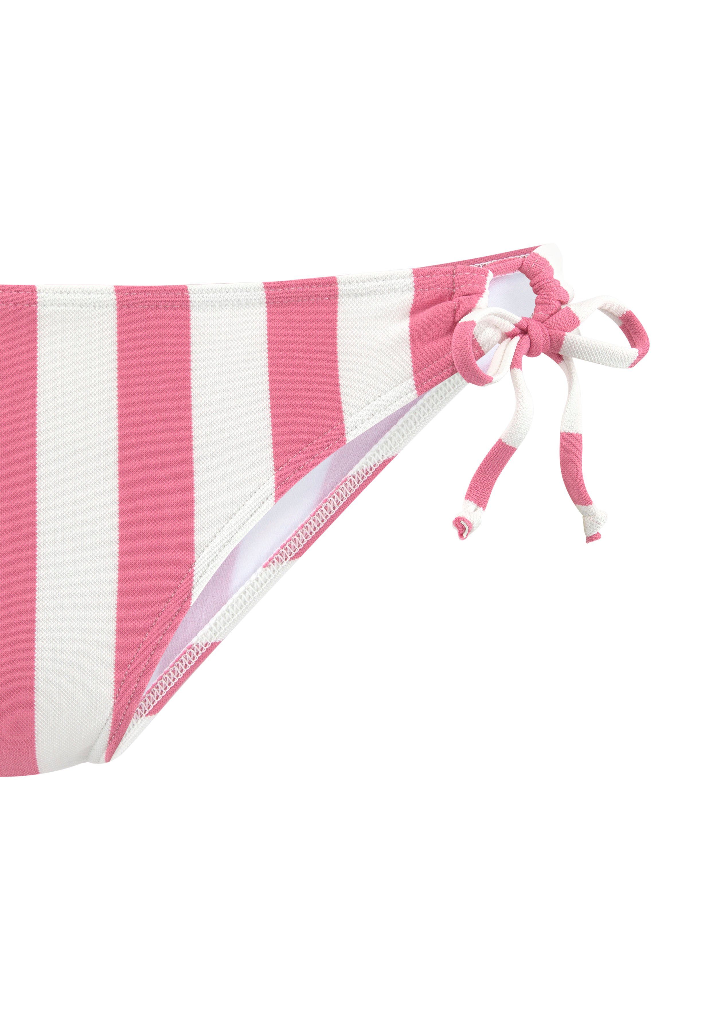 Venice Beach Triangel-Bikini mit gewebten Streifen – Bild 3 von 5