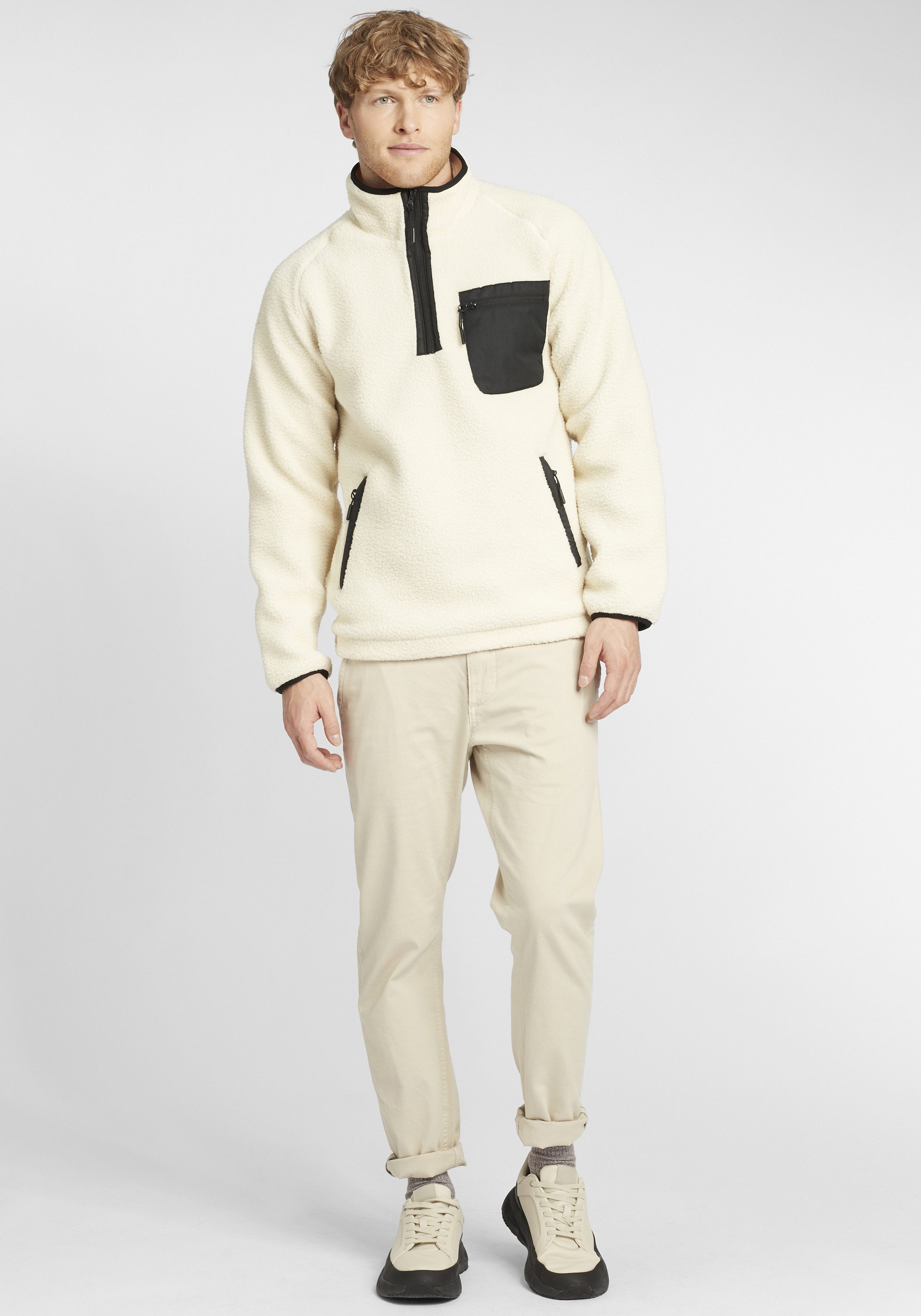 Indicode Fleecejacke IDTrout Herren Fleecejacke mit Stehkragen günstig online kaufen