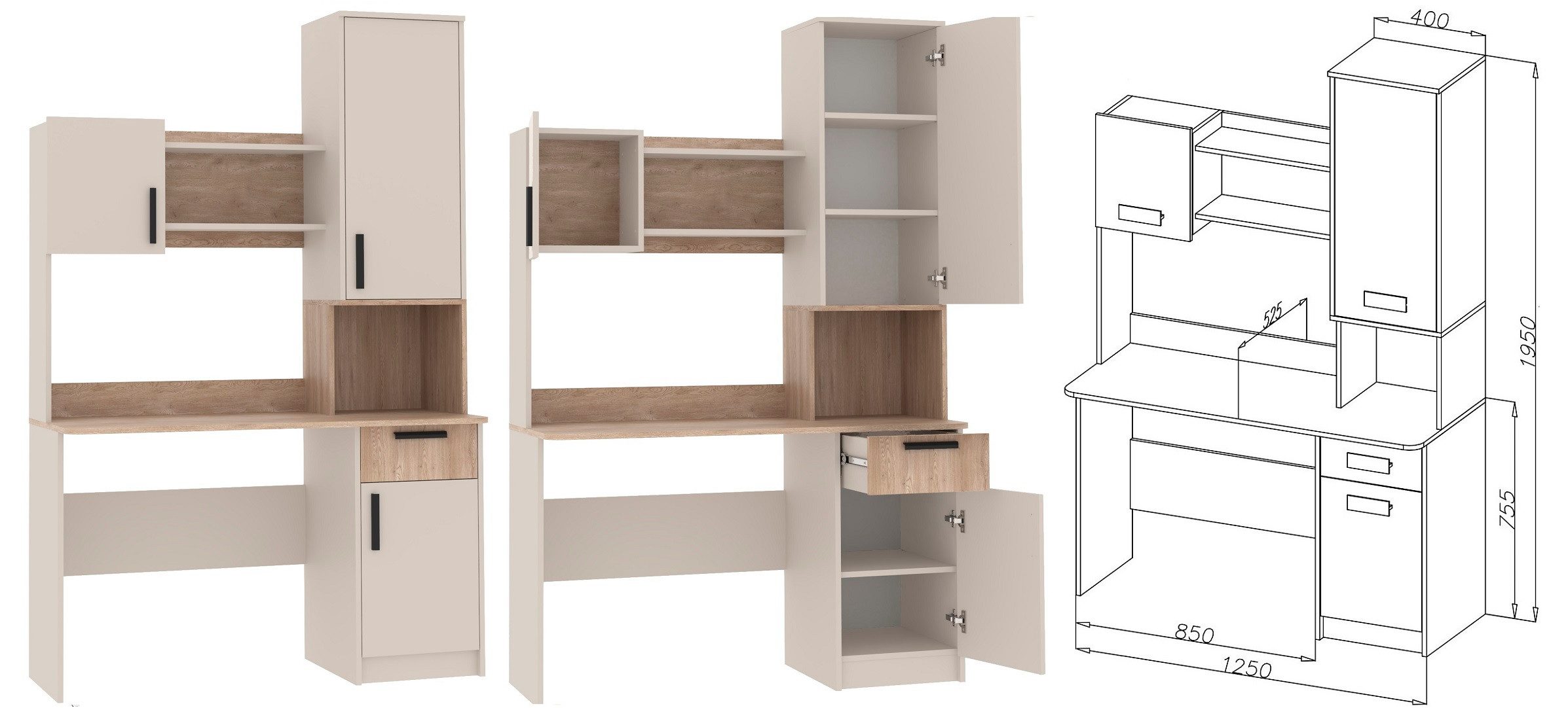 Marmex Möbel Schreibtisch Grant G11/12 Schülerschreibtisch Kinderschreibtis günstig online kaufen