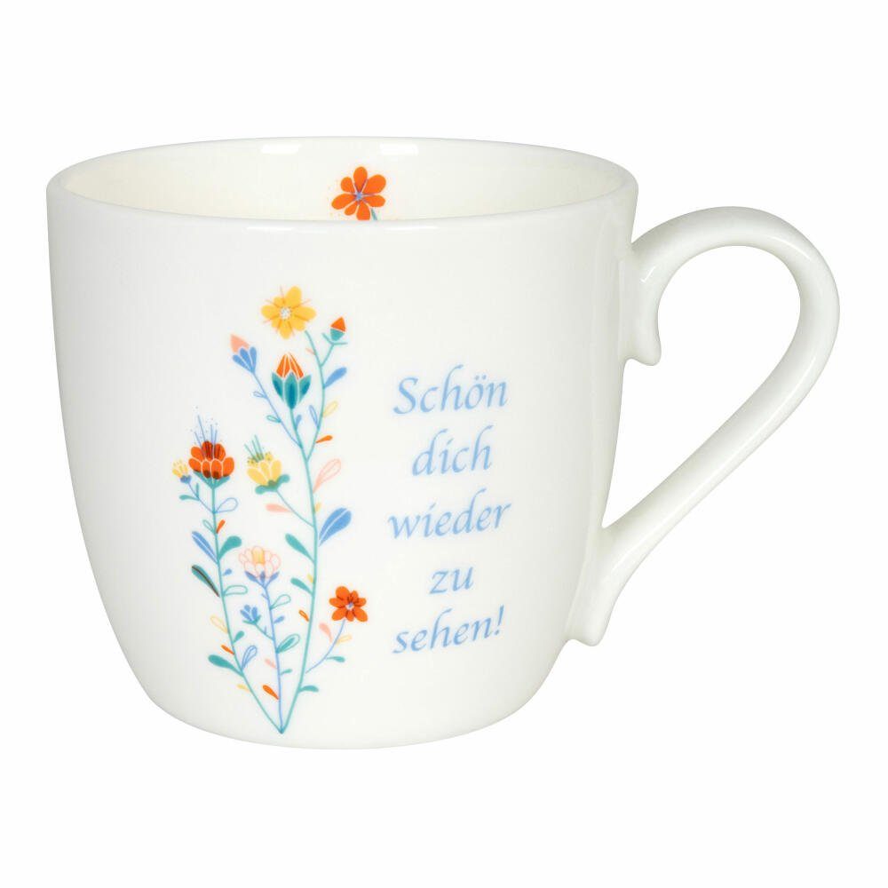 Könitz Becher Schön dich wieder zu sehen!, Bone China, Aus hochwertigem Bone China Porzellan