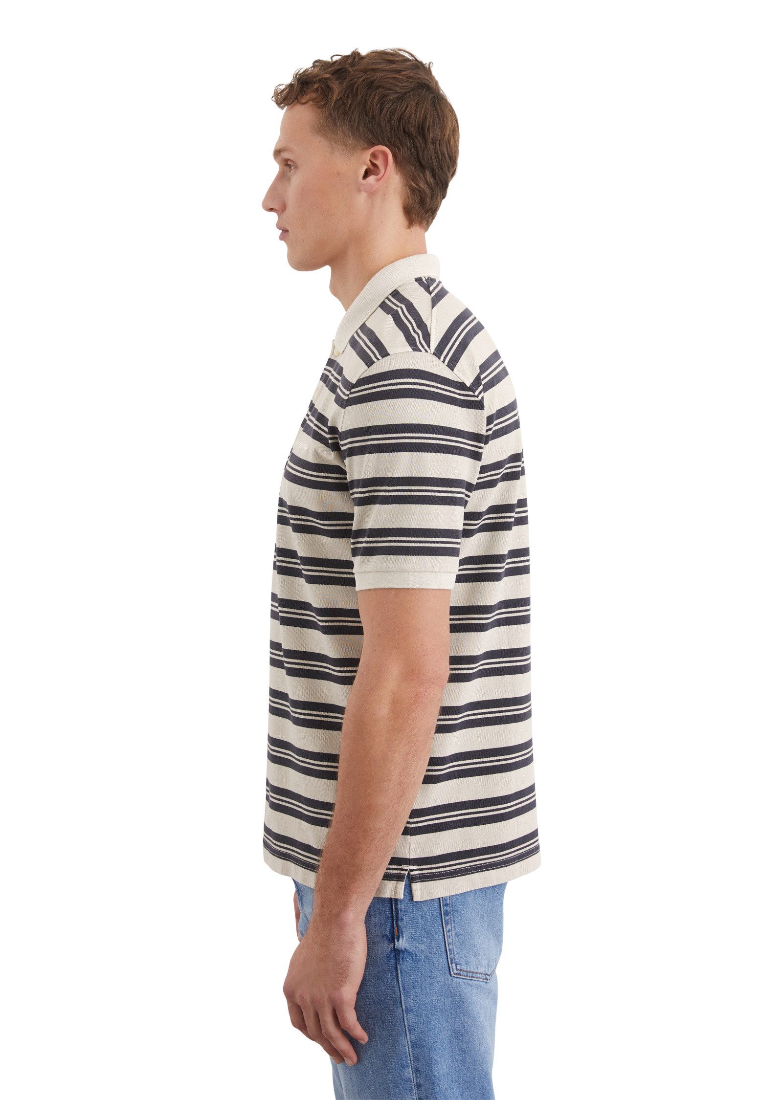 Marc O'Polo Poloshirt aus Bio-Baumwoll-Piqué günstig online kaufen