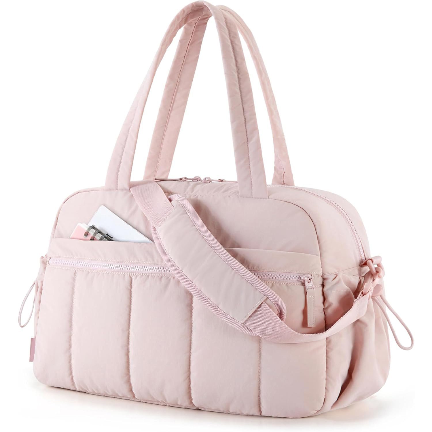 Bwecuy Reisetasche Damen Sporttasche mit Nasstasche – Wasserabweisende Reisetasche (1-tlg), Weekender Fitness Tasche für Gym, Schwimmen & Sauna