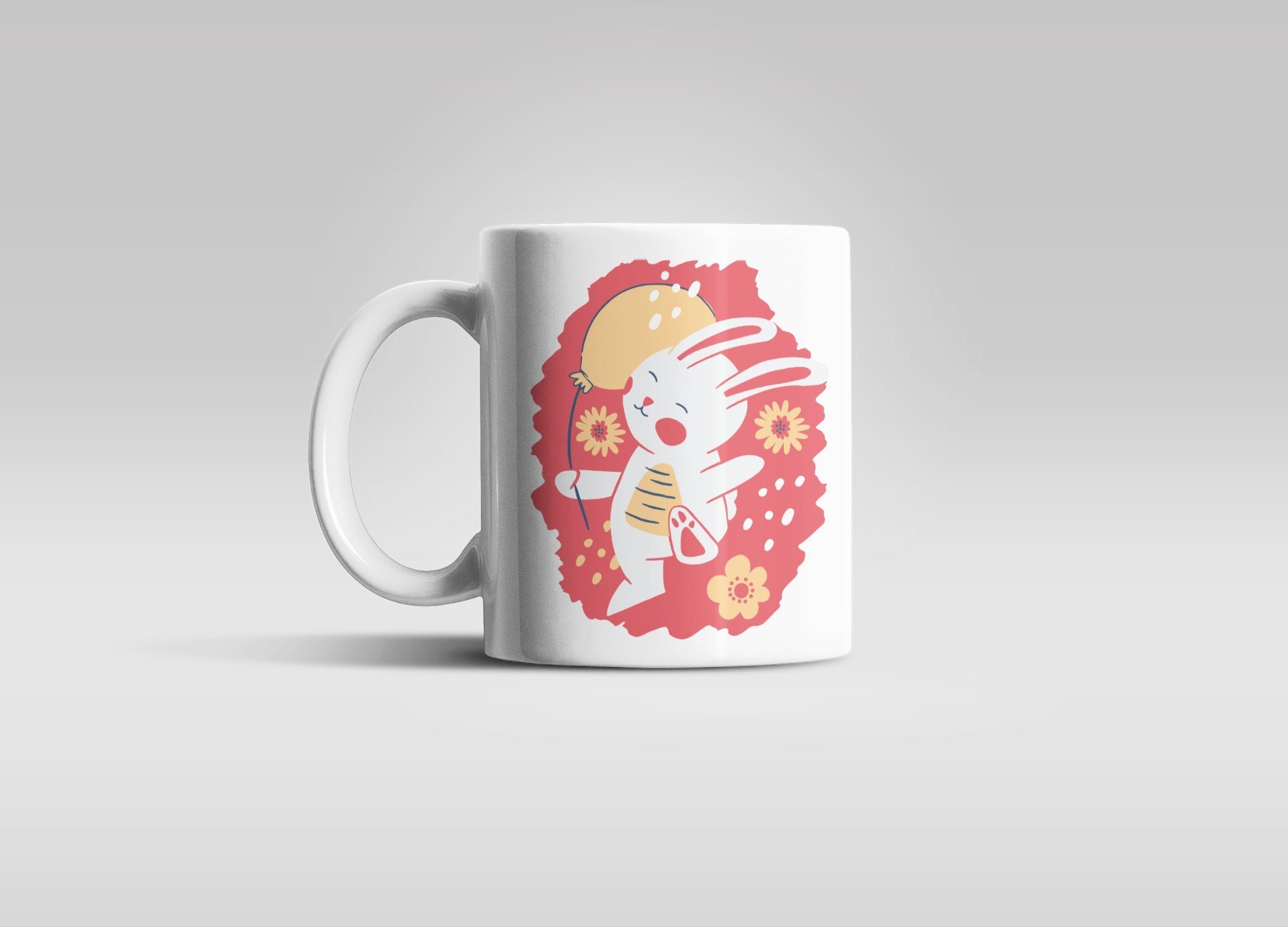 ml Tasse Kakao, Tasse Osterhase Kaffeetasse Tee 330 für oder Keramik, Motiv WS-Trend auch mit