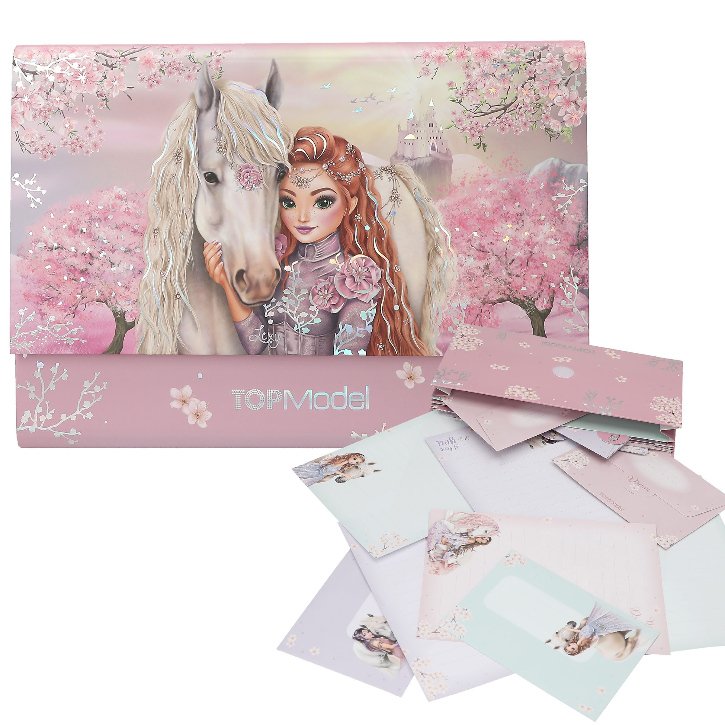 Depesche Briefpapier DEPESCHE TOPModel Briefpapier VIVA VIOLET in Fächermappe