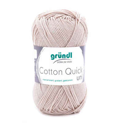 Gründl Gründl Wolle Cotton Quick 50 g uni sand Häkelwolle