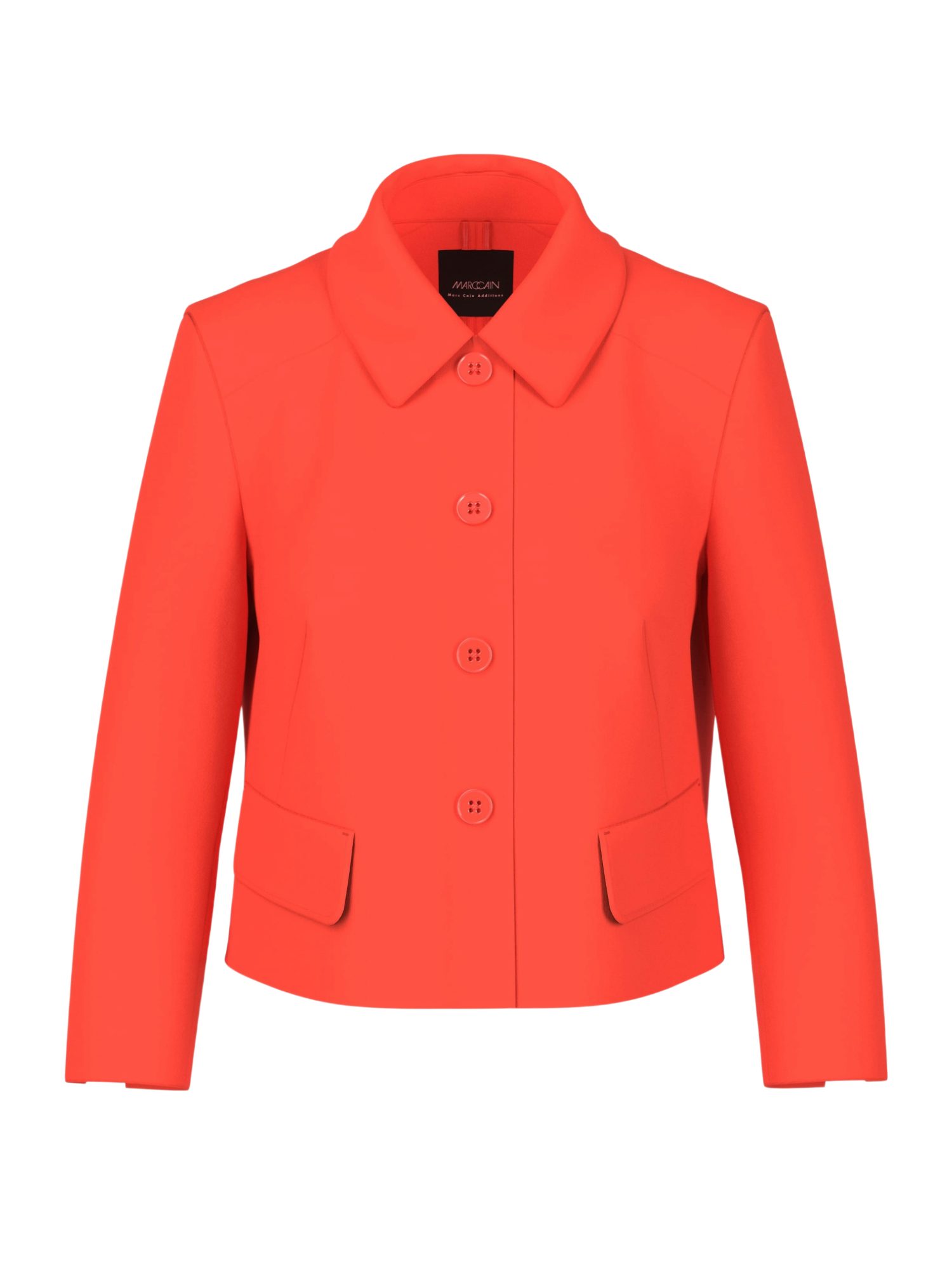 Marc Cain Kurzjacke AA.1 - S - Seasonal Colours I rot,Elegant,Viskose,Unifarben,Kent,Lang,Gerade