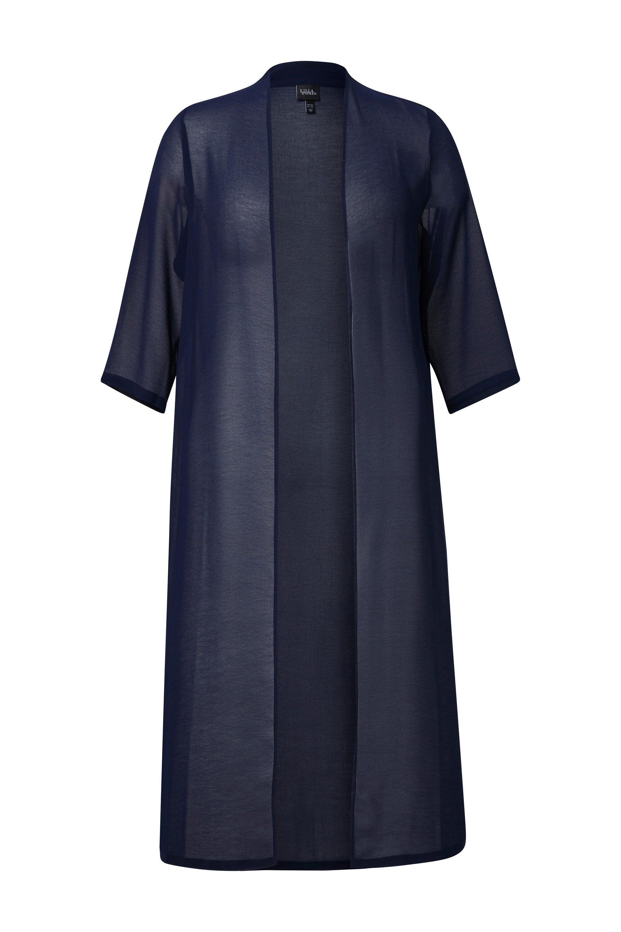 Ulla Popken Sommerjacke Chiffonjacke Schalkragen lange günstig online kaufen