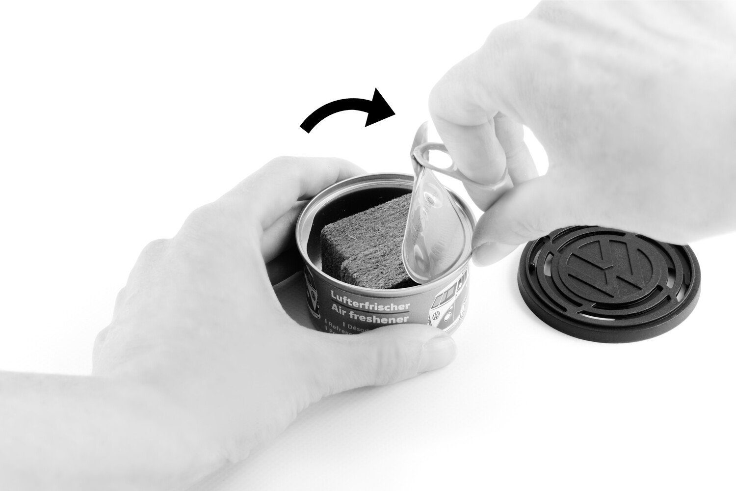 VW Collection by BRISA Raumduft Volkswagen Lufterfrischer fürs Auto (1-St), Duftdose von VW