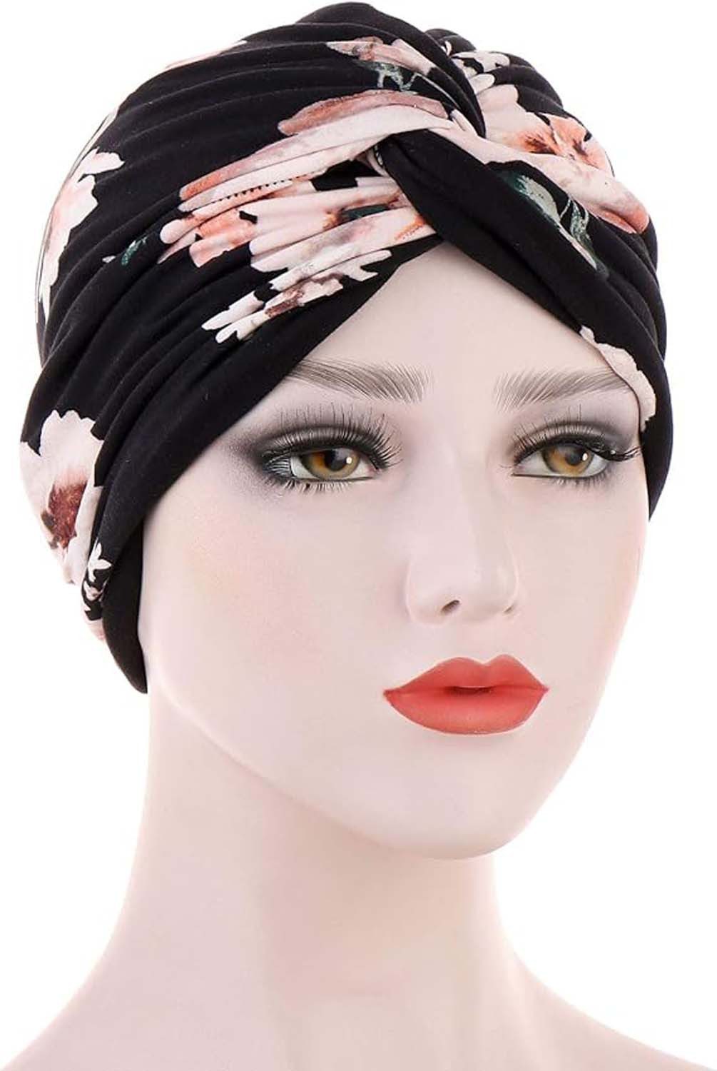 Bwecuy Kopftuch Krepp Twist Turban Unisex - Boho Kopftuch, (2-St)