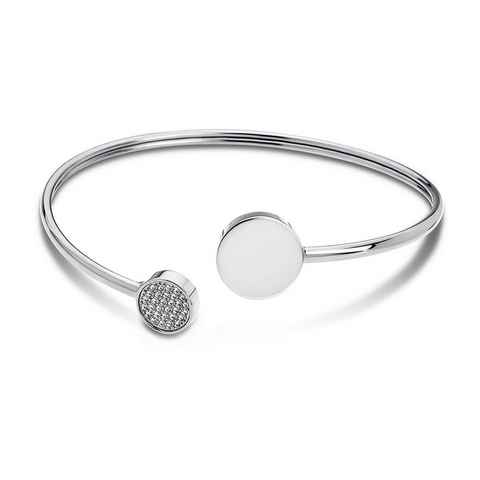 Lotus Style Armreif Lotus Style Armband Armreif silber, für Damen aus Edelstahl (Stainless Steel)