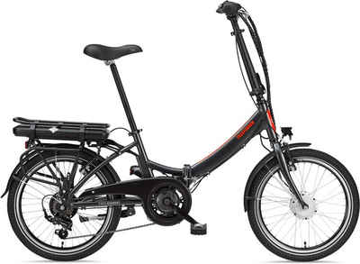 Telefunken E-Bike »Kompakt F810«, 7 Gang Shimano Shimano Tourney Schaltwerk, Kettenschaltung, Frontmotor 250 W