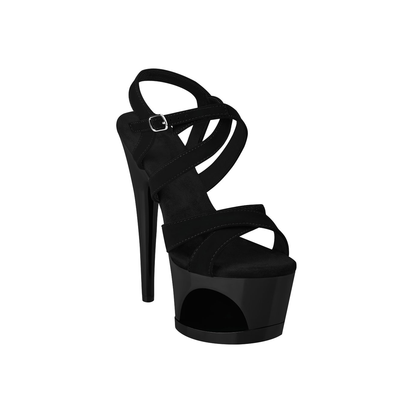 EIS EIS Absatzschuhe, Riemchen-Sandalette mit Plateau, High Heels T-Strap-Zehentrenner süßes Riemchen-Design; sexy Plateau-Aussparung